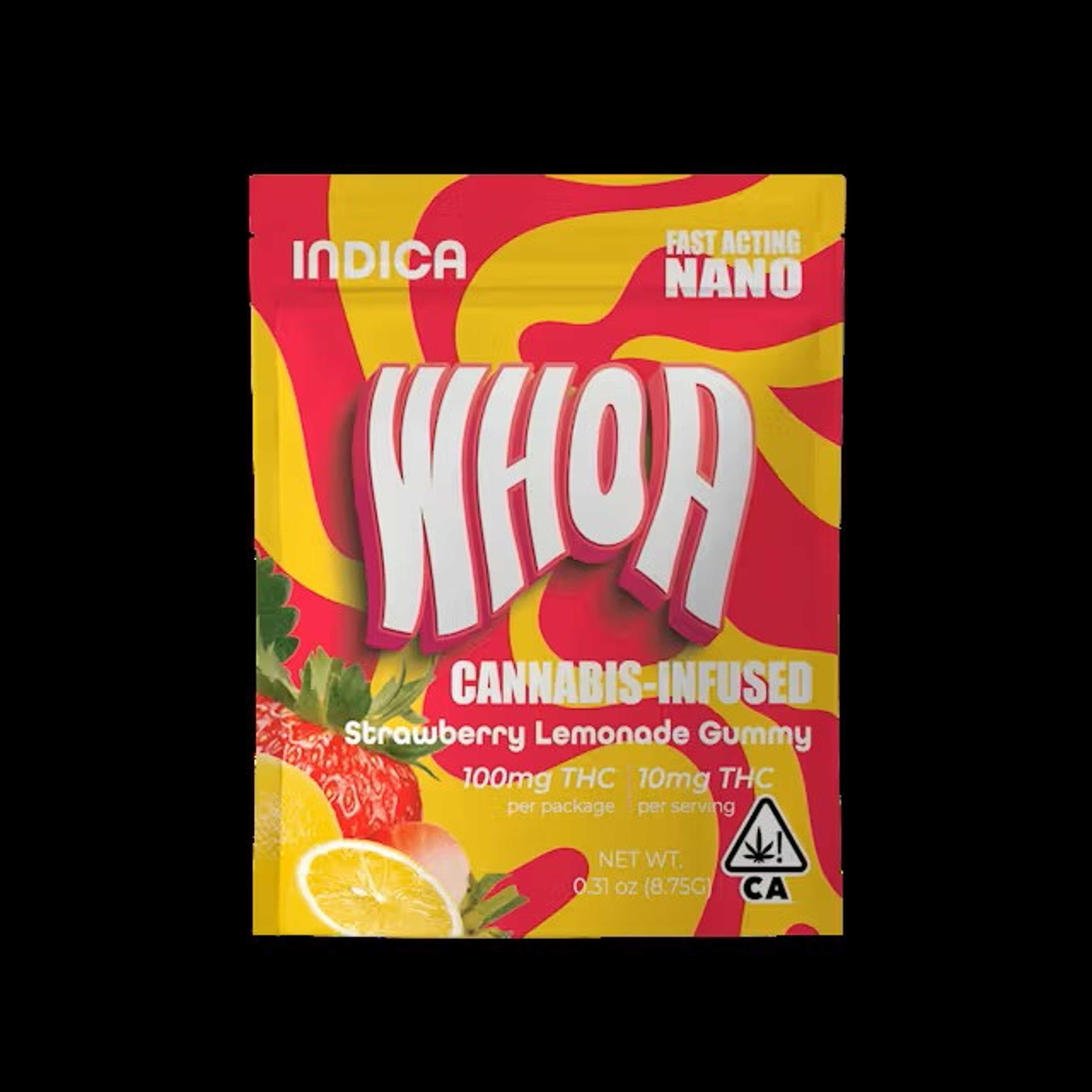 Strawberry Lemonade Gummy 100mg - WHOA - null - $5 - Edible