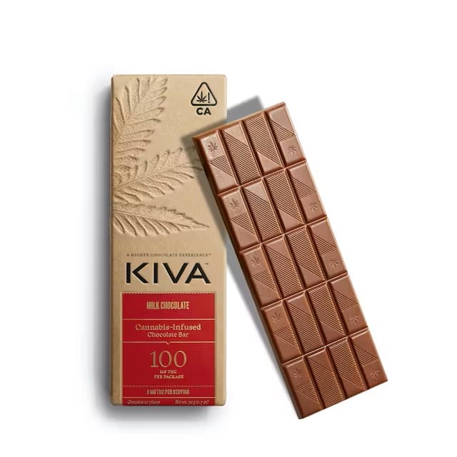 Milk Chocolate Bar 100mg - Kiva - null - $23 - Edible