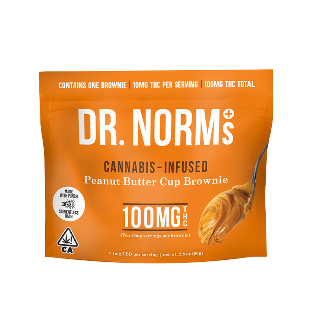 Peanut Butter Cup Solventless Brownie (100Mg) - Dr. Norm's - null - $18 - Edible