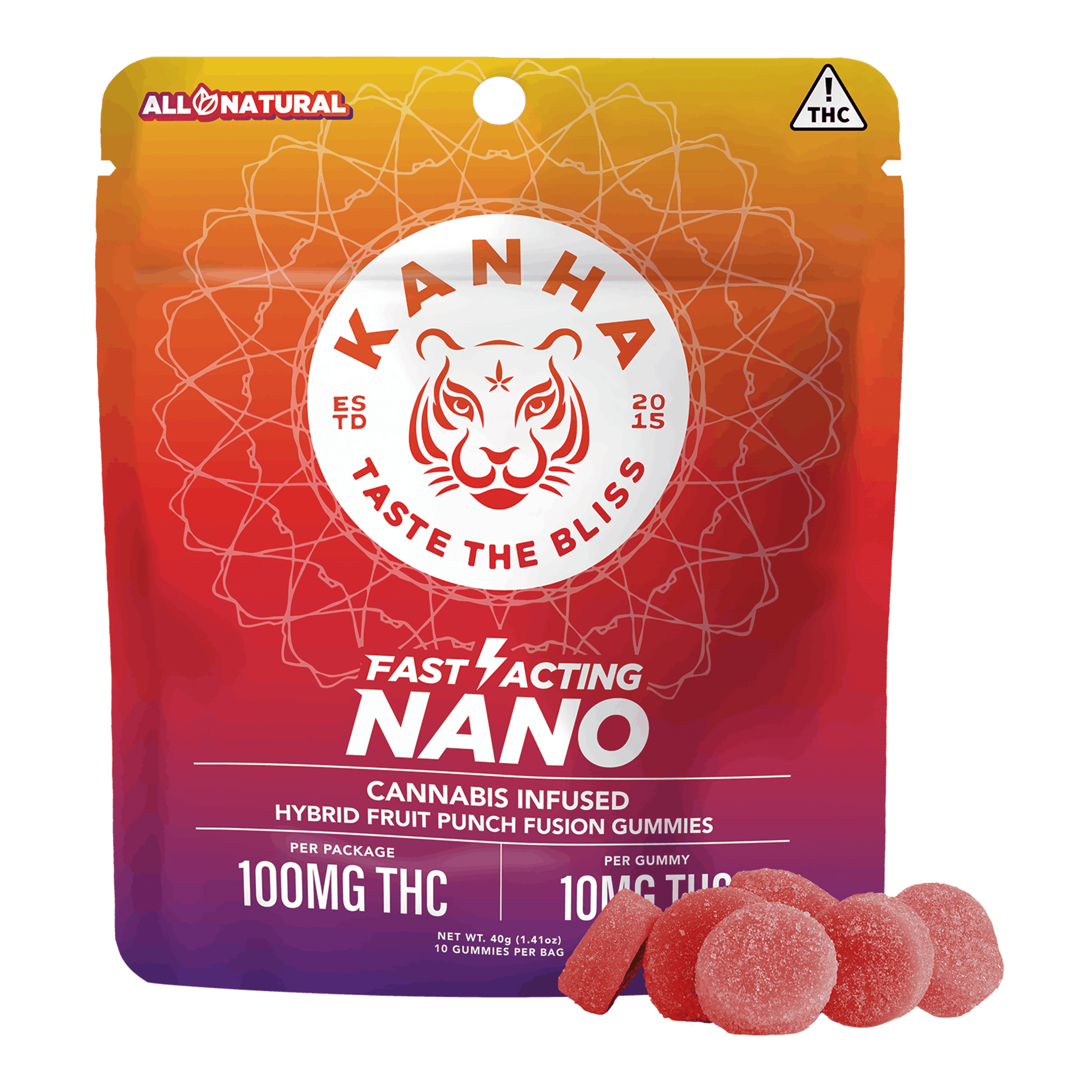 Fruit Punch Fusion | Nano Gummies - Kanha - - $18 - Edibles