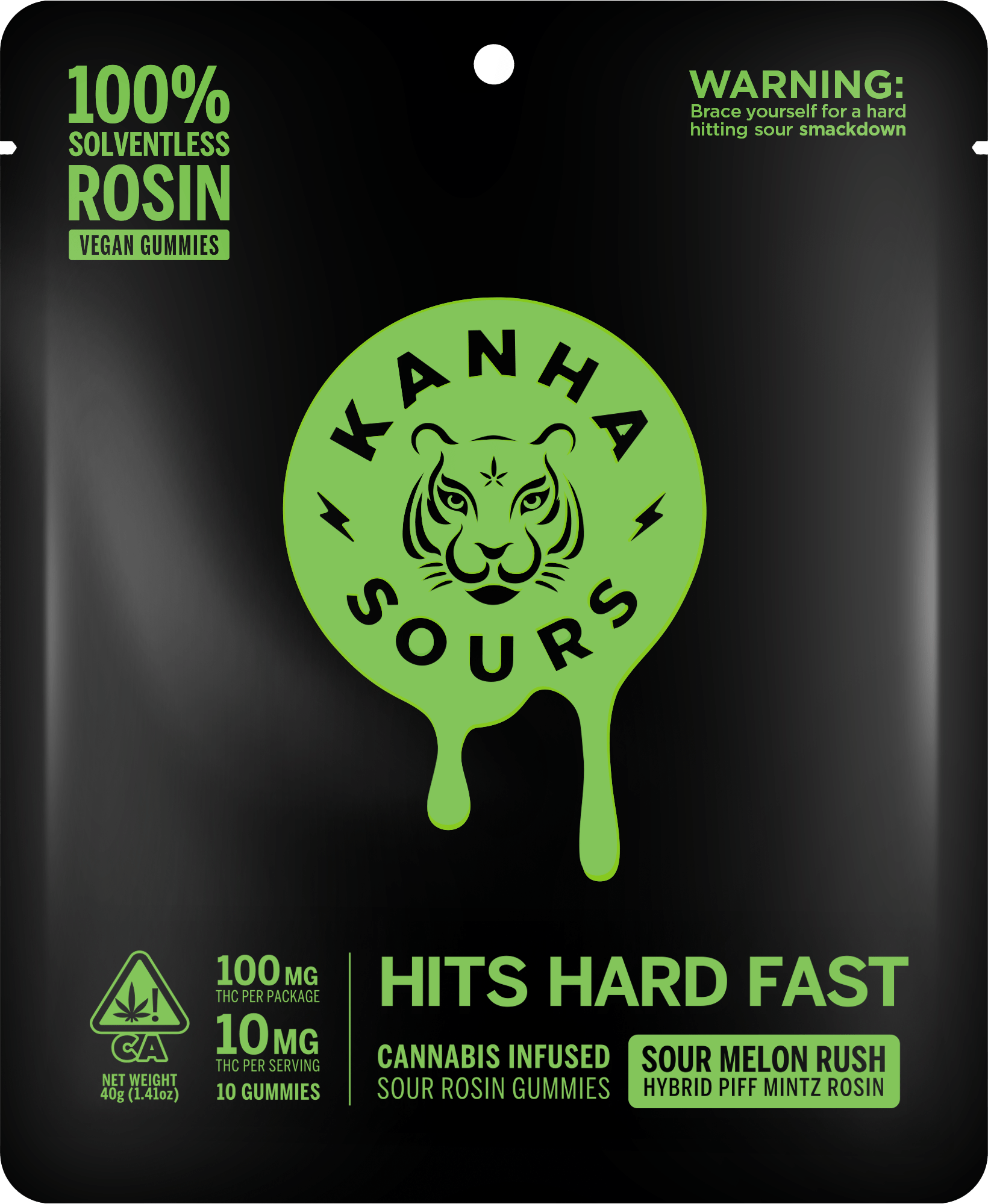 SOUR MELON RUSH Rosin 10pk 10mg - Kanha -  - $20.05 - Edibles