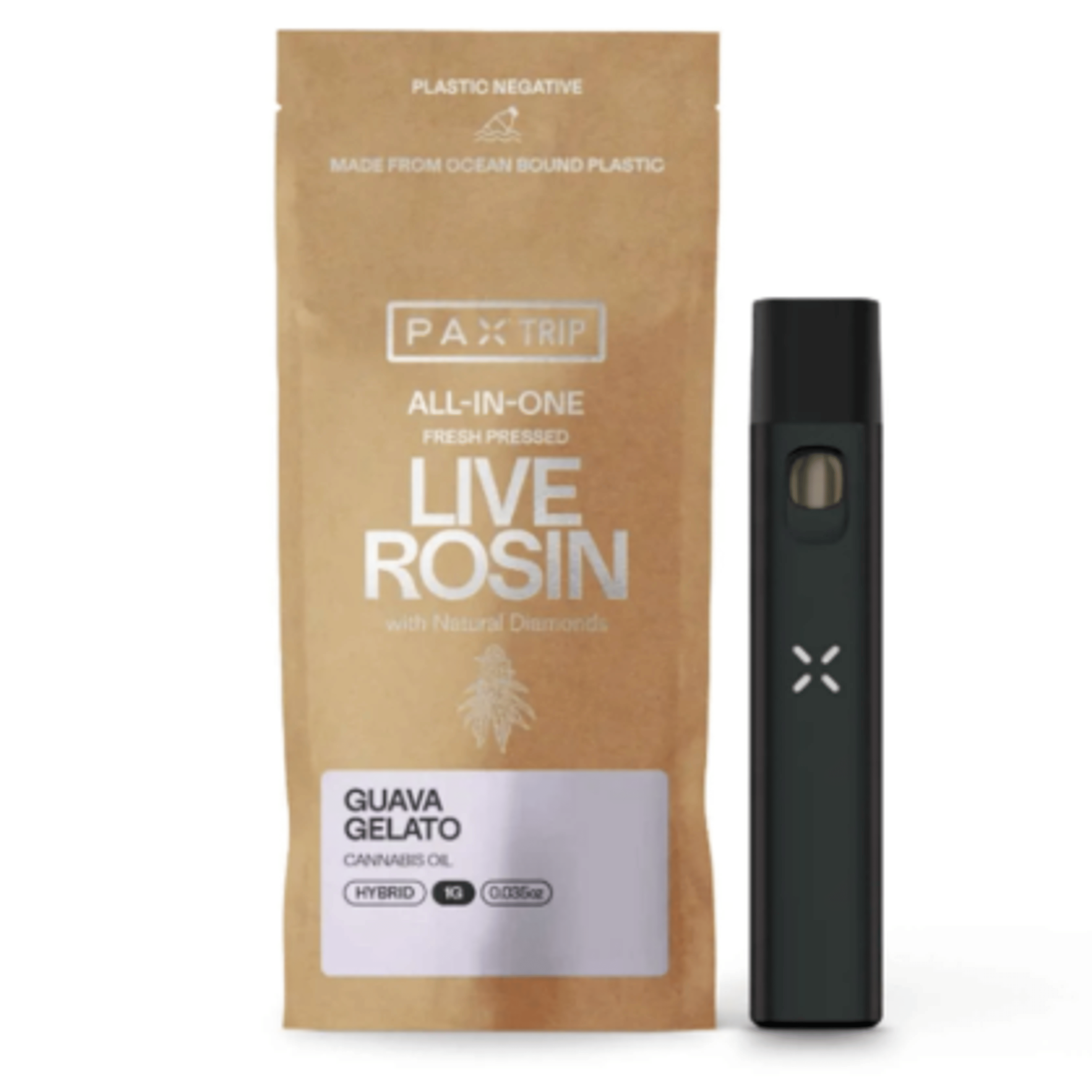 Guava Gelato (H) - 1g All-In-One Live Rosin Vape - PAX Trip - PAX - - $60.99 - Vape
