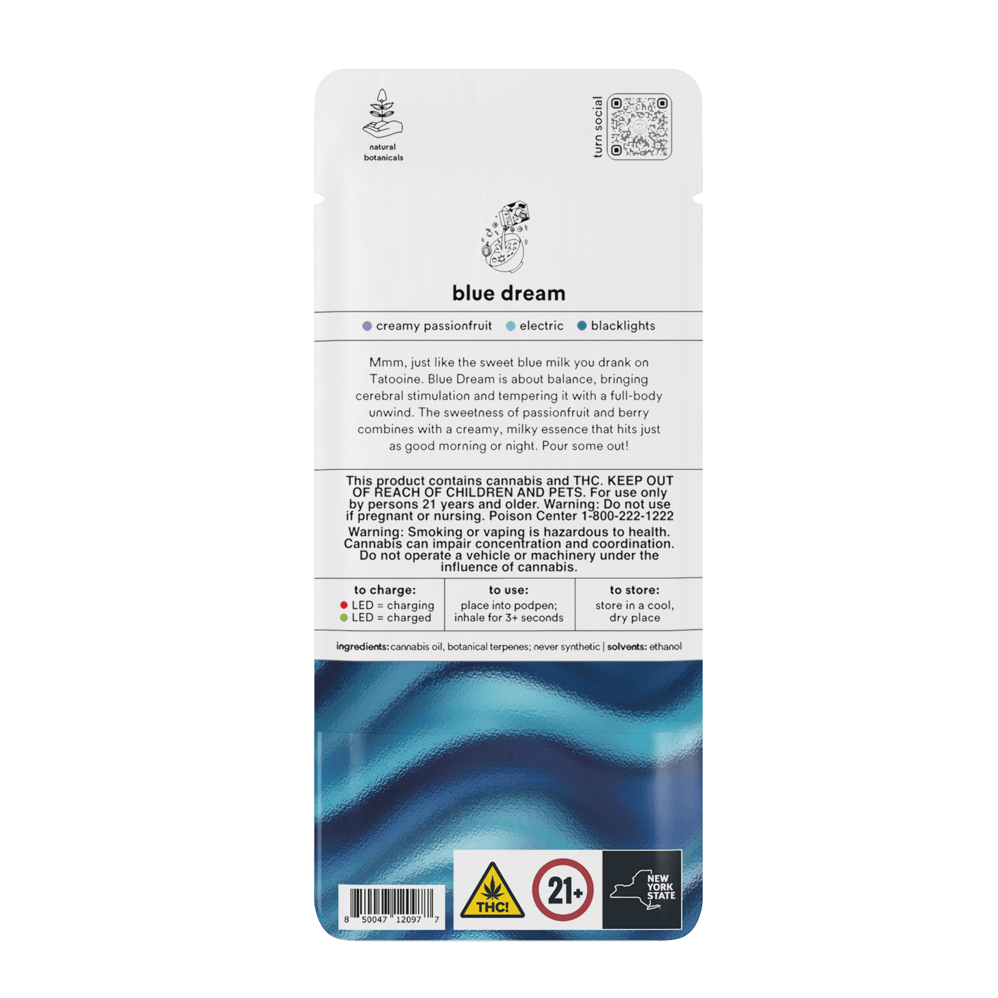 1.0g POD | blue dream | botanica blends | up | - Turn -  - $35 - Vape Pens