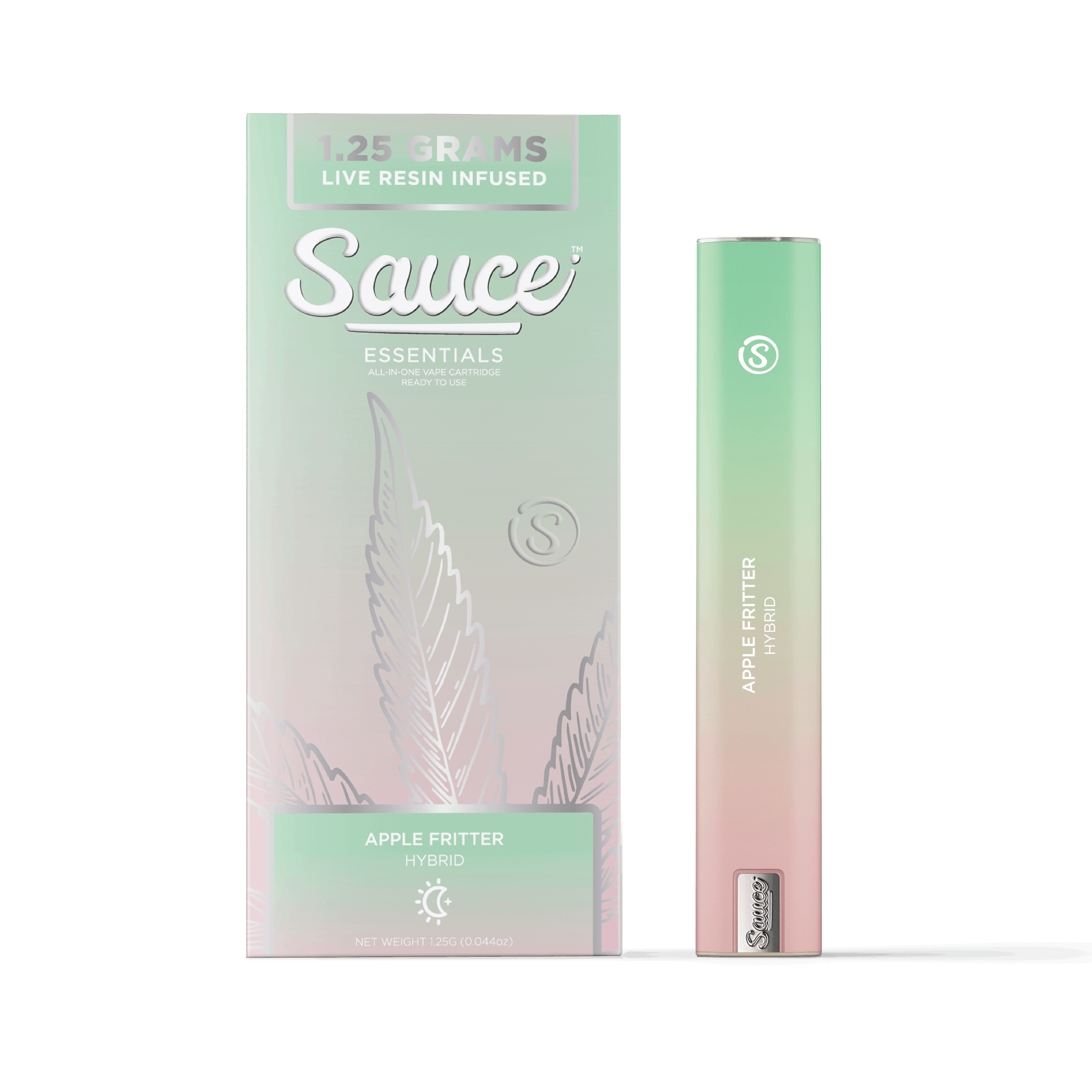 Apple Fritter - Live Resin - Disposable - Sauce Essentials - 1.25 Gram - $41.99 - Disposable Vape (All-In-One, Battery Built-In)