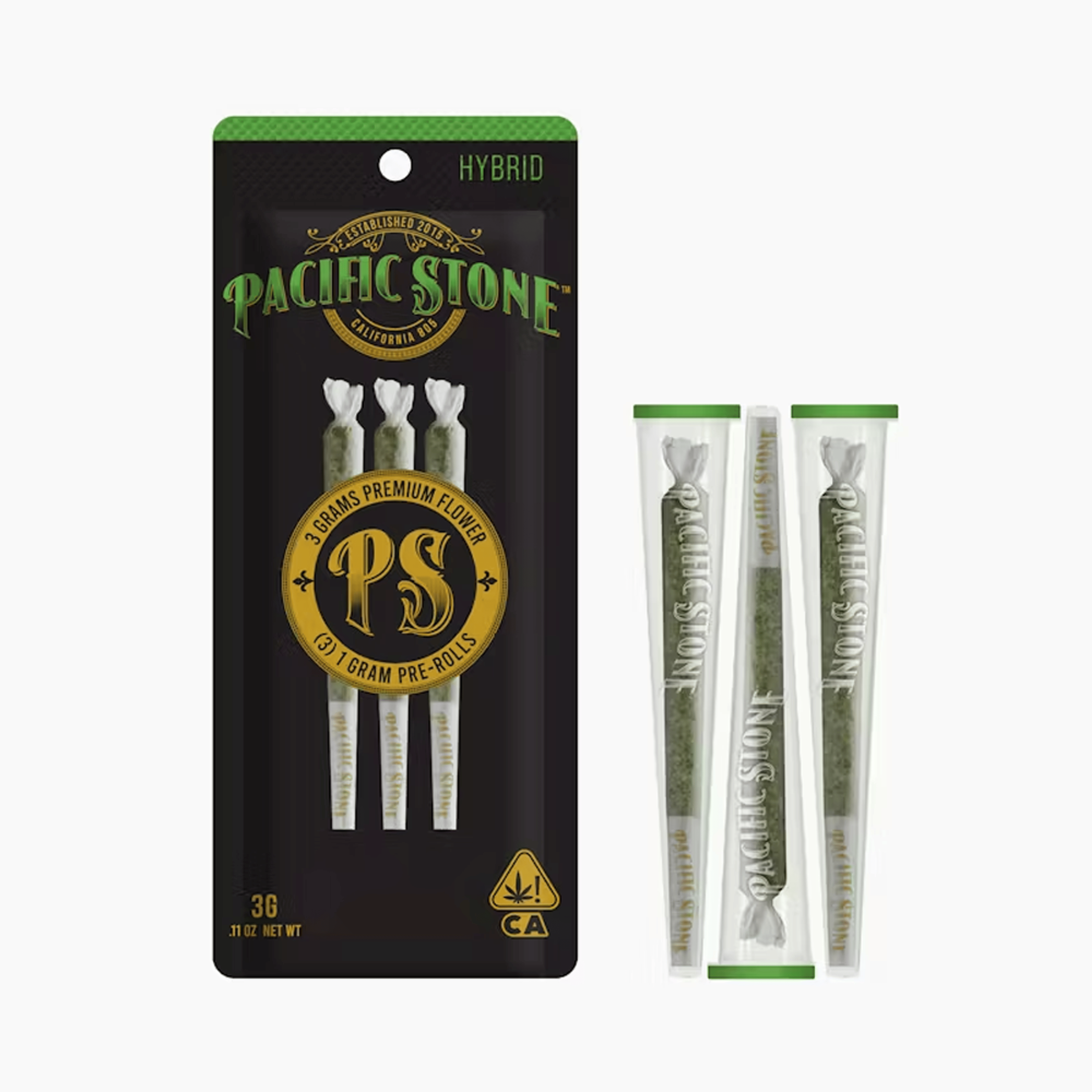 Hybrid Pre-Rolls (3PK)(3G) - Pacific Stone - (3PK)(3G) - $22 - Preroll