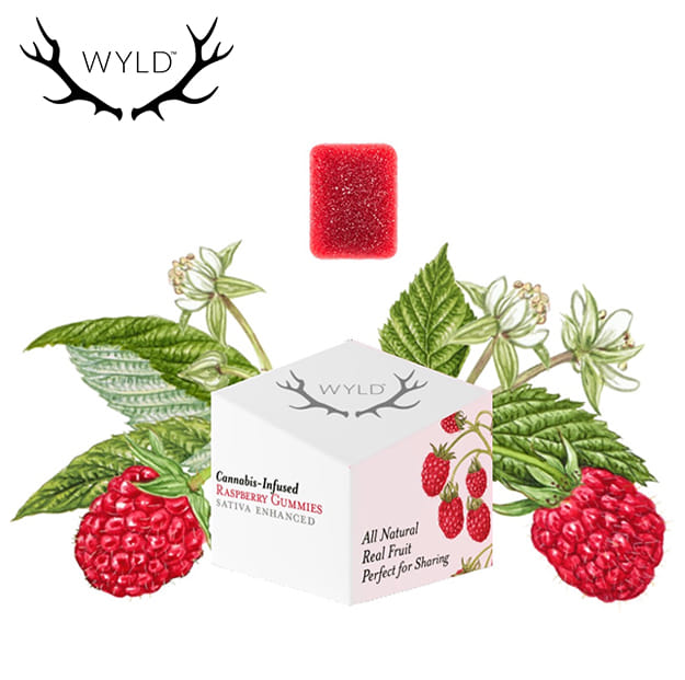 WYLD - Raspberry Gummies - 100mg - WYLD -  - $12.99 - Edibles