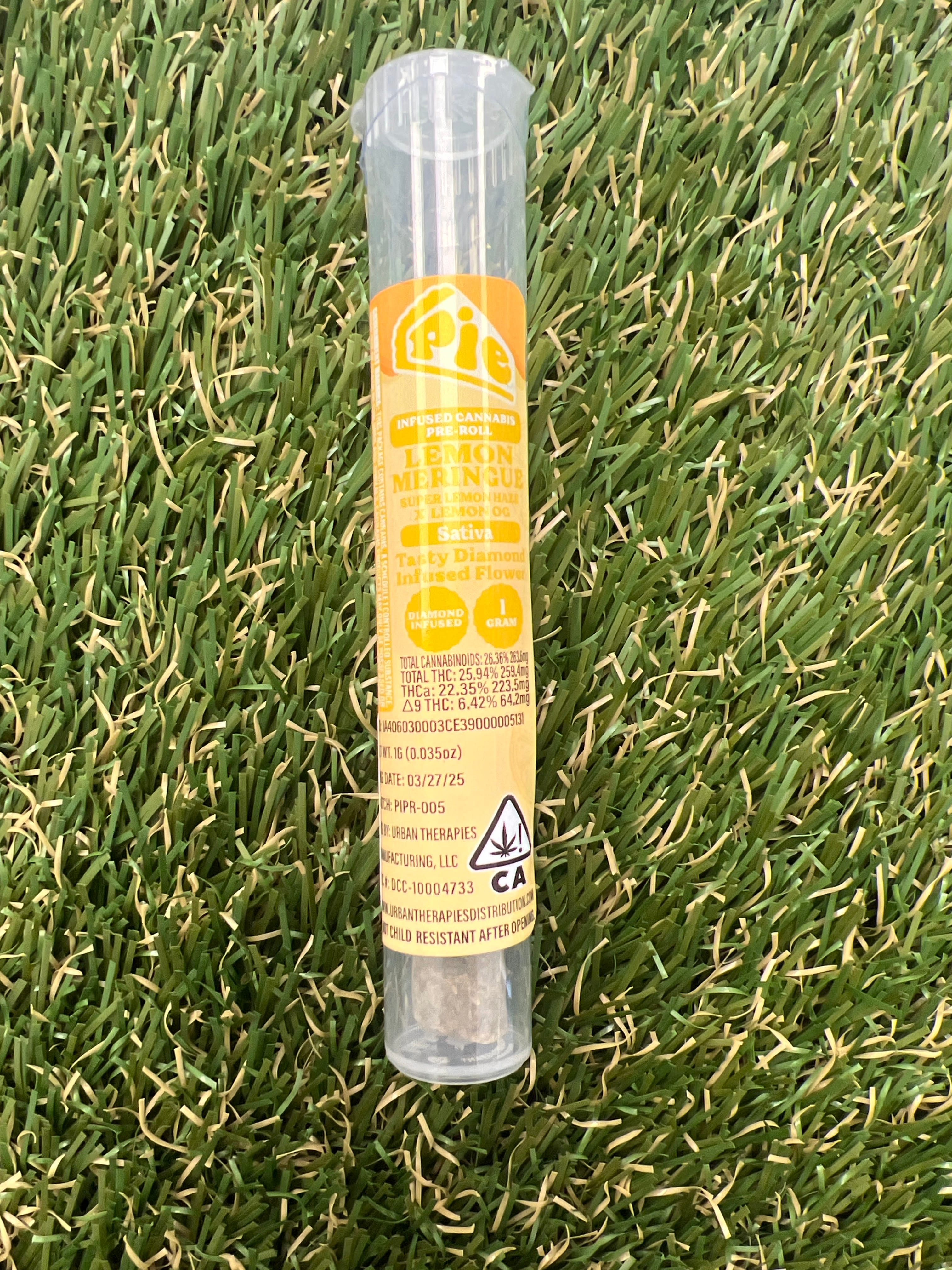 LEMON MERINGUE 1G INFUSED - PIE -  - $4.83 - Pre-Roll Infused