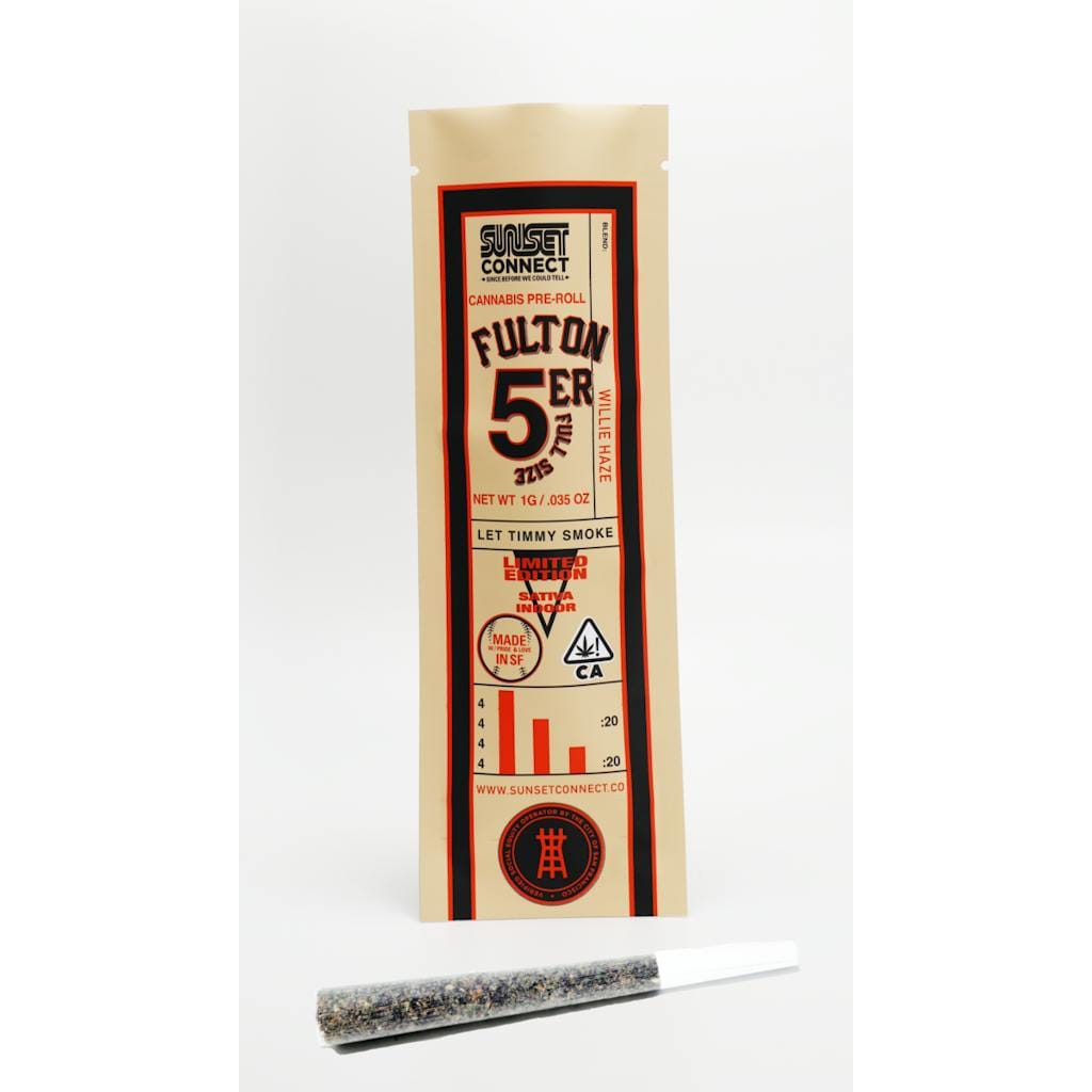 WILLIE HAZE 1G PRE-ROLL - SUNSET CONNECT -  - $4.25 - Pre-Rolls