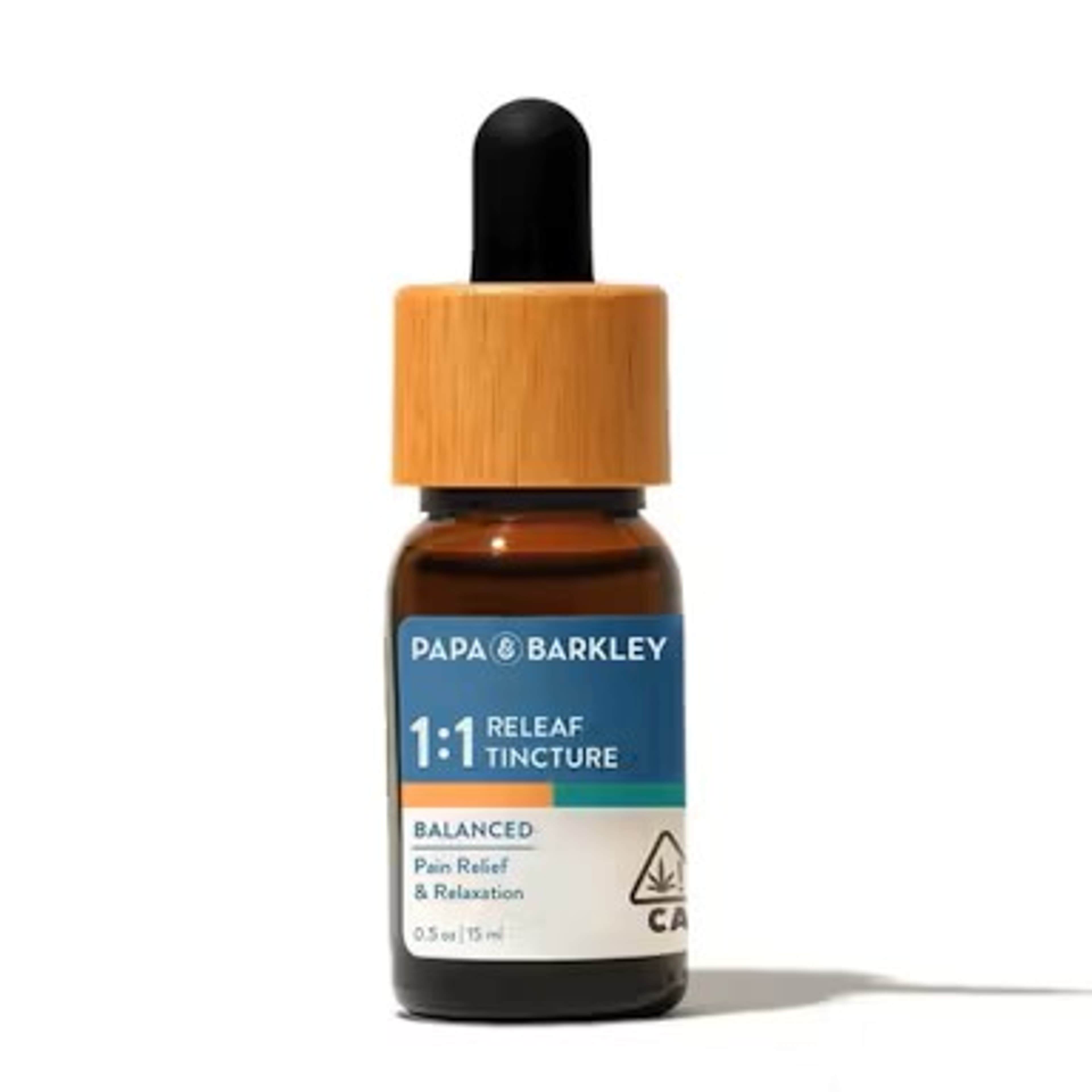 1:1 Releaf CBD:THC 15ml Tincture - Papa & Barkley - - $37 - Tincture