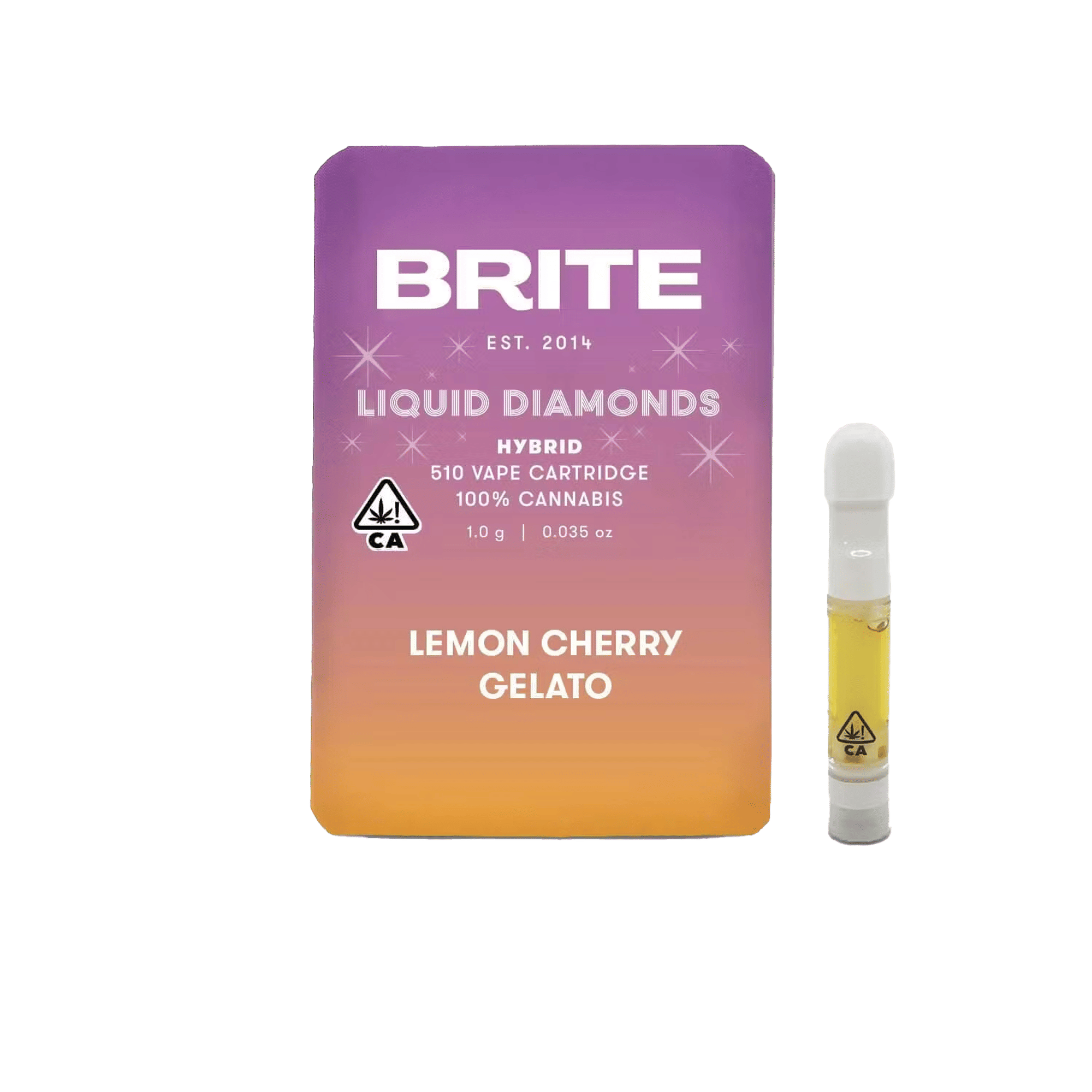 Lemon Cherry Gelato - Liquid Diamonds - Cart - Brite Labs - 1g (Single) - $24.99 - Vape Cartridges (Universal 510 Battery Required)