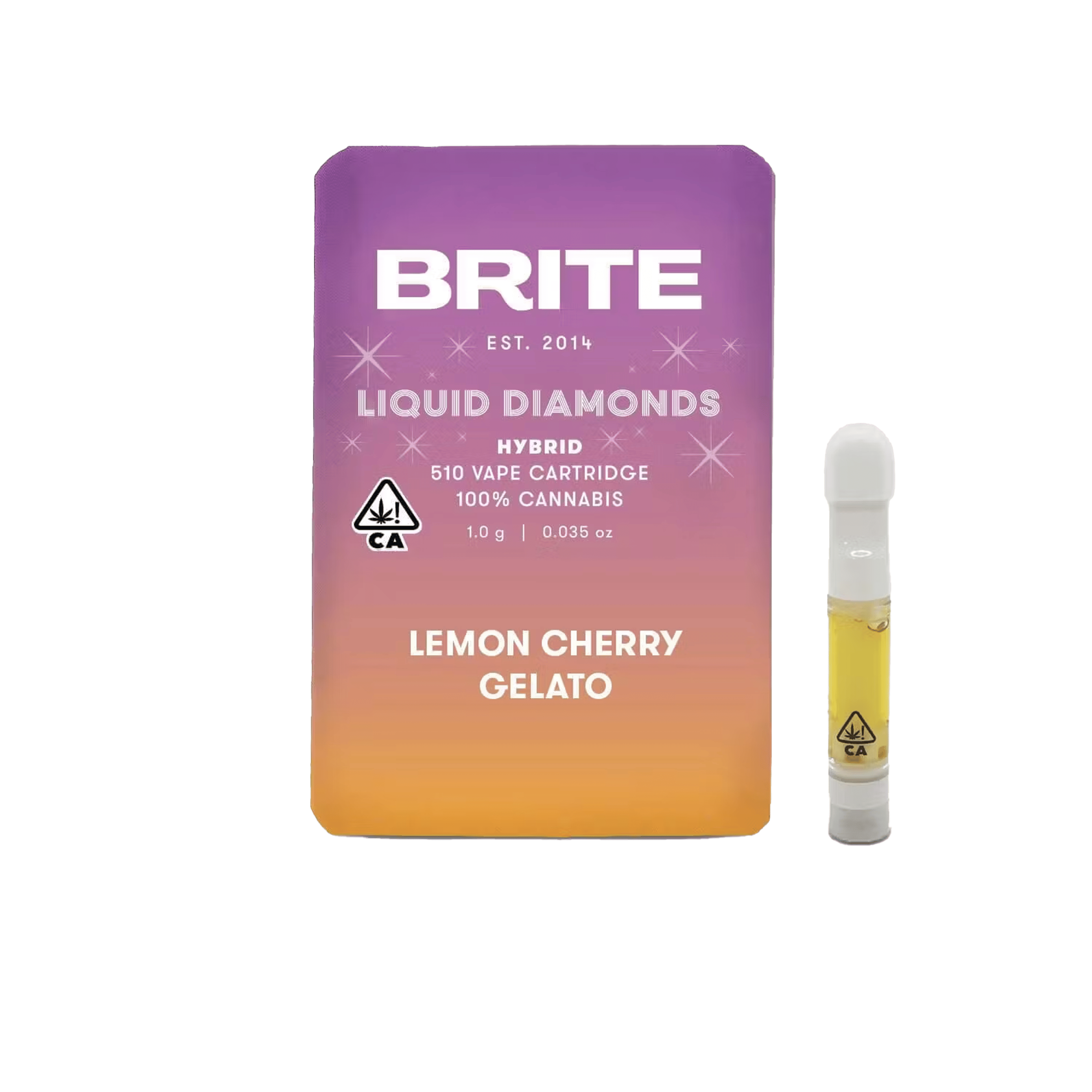 Lemon Cherry Gelato - Liquid Diamonds - Cart - Brite Labs - 1g (Single) - $24.99 - Vape Cartridges (Universal 510 Battery Required)