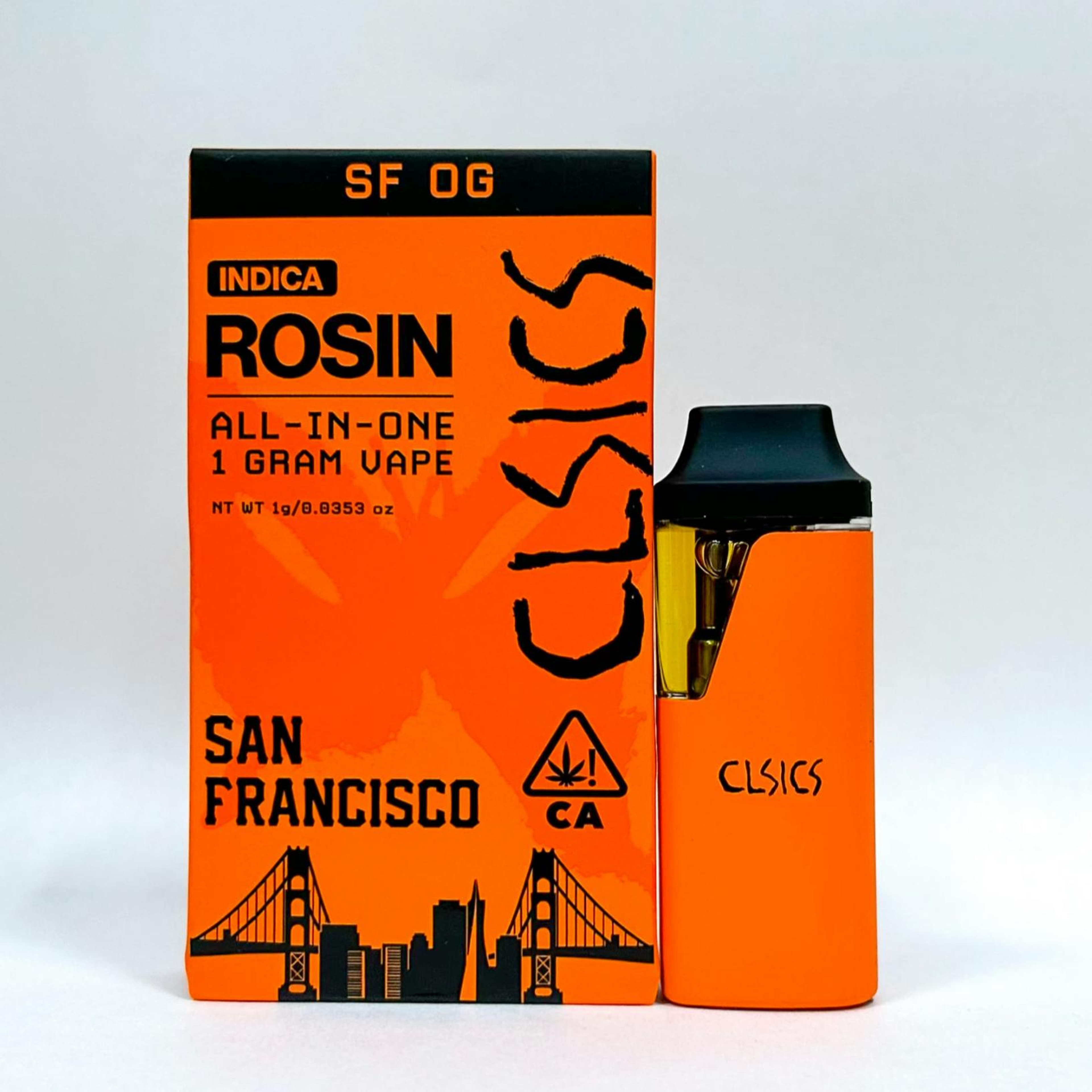 SF OG - LIVE ROSIN ALL IN ONE VAPE 1g - CLSICS Rosin & Rosin Infused Pre Rolls - - $39.61 - Vapes