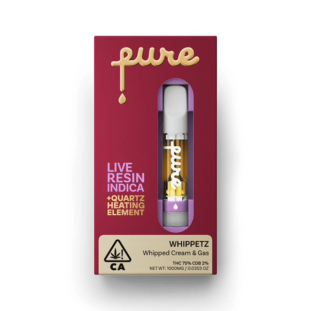 Pure Live Resin 1g Cartridge - Whippetz - Indica