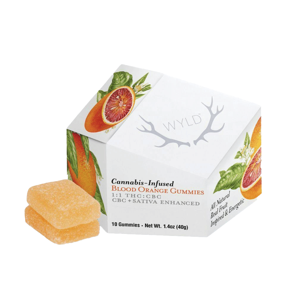 Blood Orange 1:1 Cbc Gummies (100MG) (10Pk) - Wyld - null - $18 - Edible