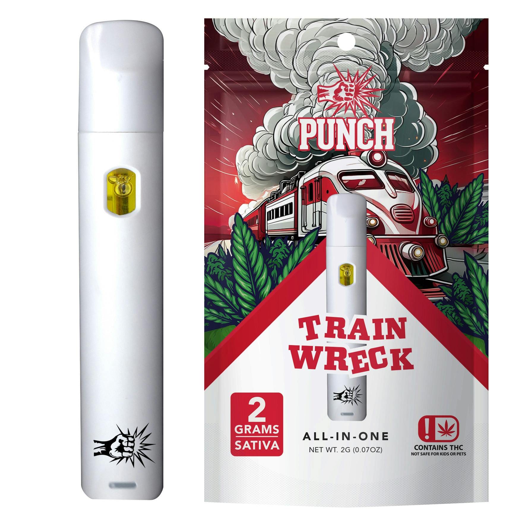 Trainwreck Distillate AIO (2g) - Punch Edibles & Extracts -  - $25.21 - Vapes