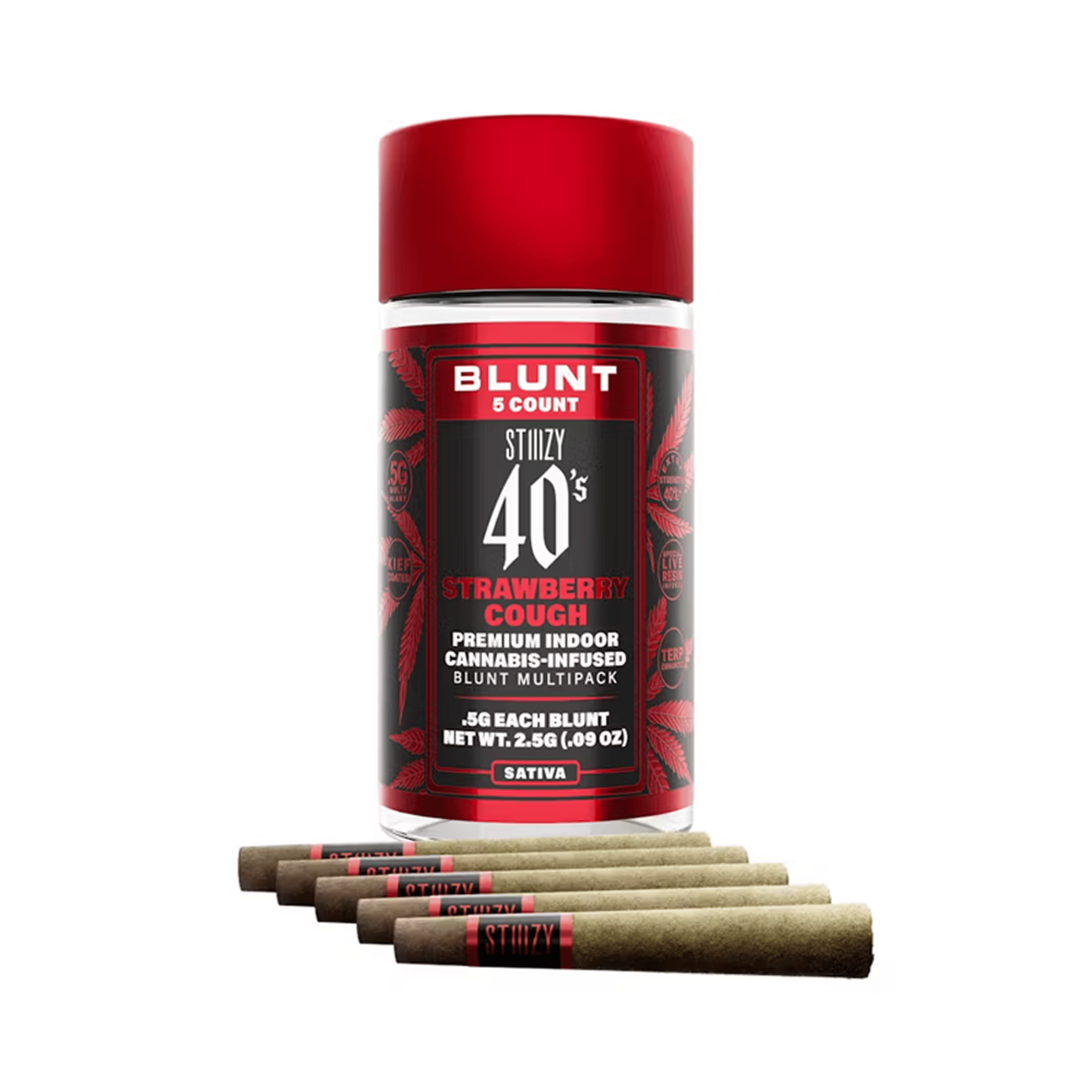 Strawberry Cough Mini Infused Blunts (5Pk) (2.5G) - Stiiizy - (5Pk) (2.5G) - $35 - Preroll