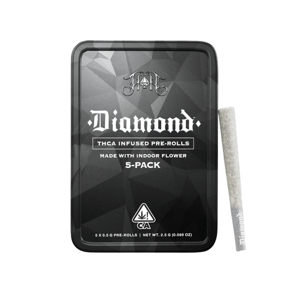Kush Mints X Cam Diamond Infused Pre-Rolls (5Pk) (2.5G) - Heavy Hitters - (5Pk) (2.5G) - $40 - Preroll