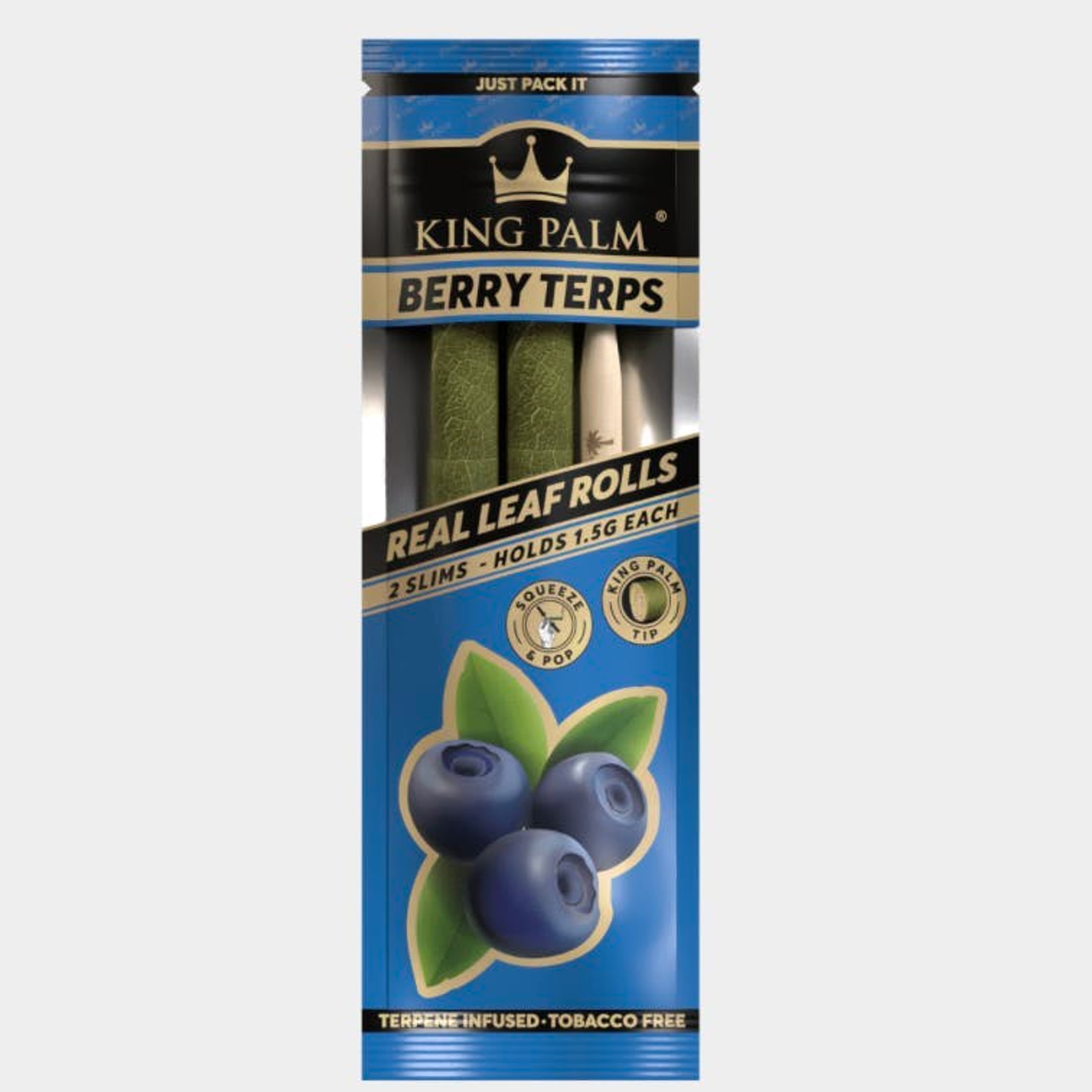 Mini Berry Slim Palm Leaf - 2 Pack - King Palm - 2 Pack Blunt Wraps - $3 - Papers / Rolling Trays / Accessories