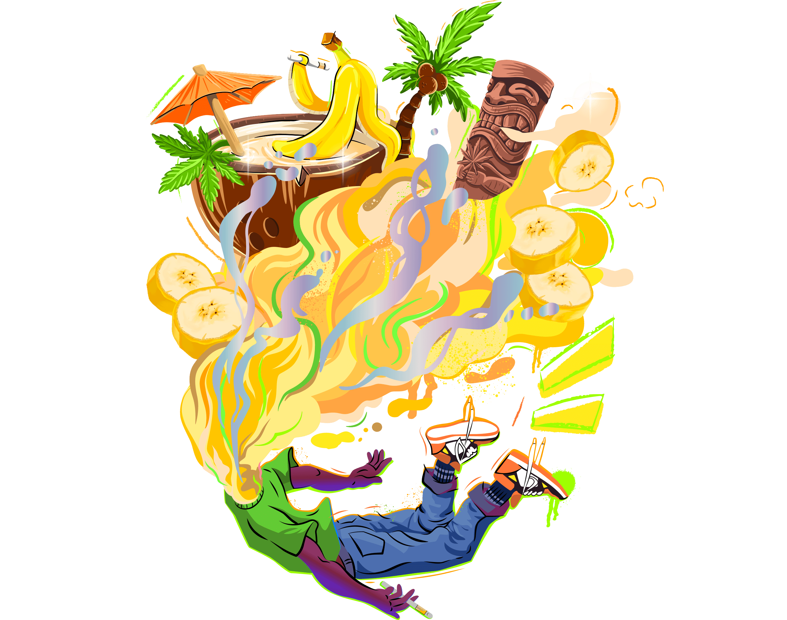 BANANA COLADA 1G CART - LOUD+CLEAR -  - $21.75 - Vape