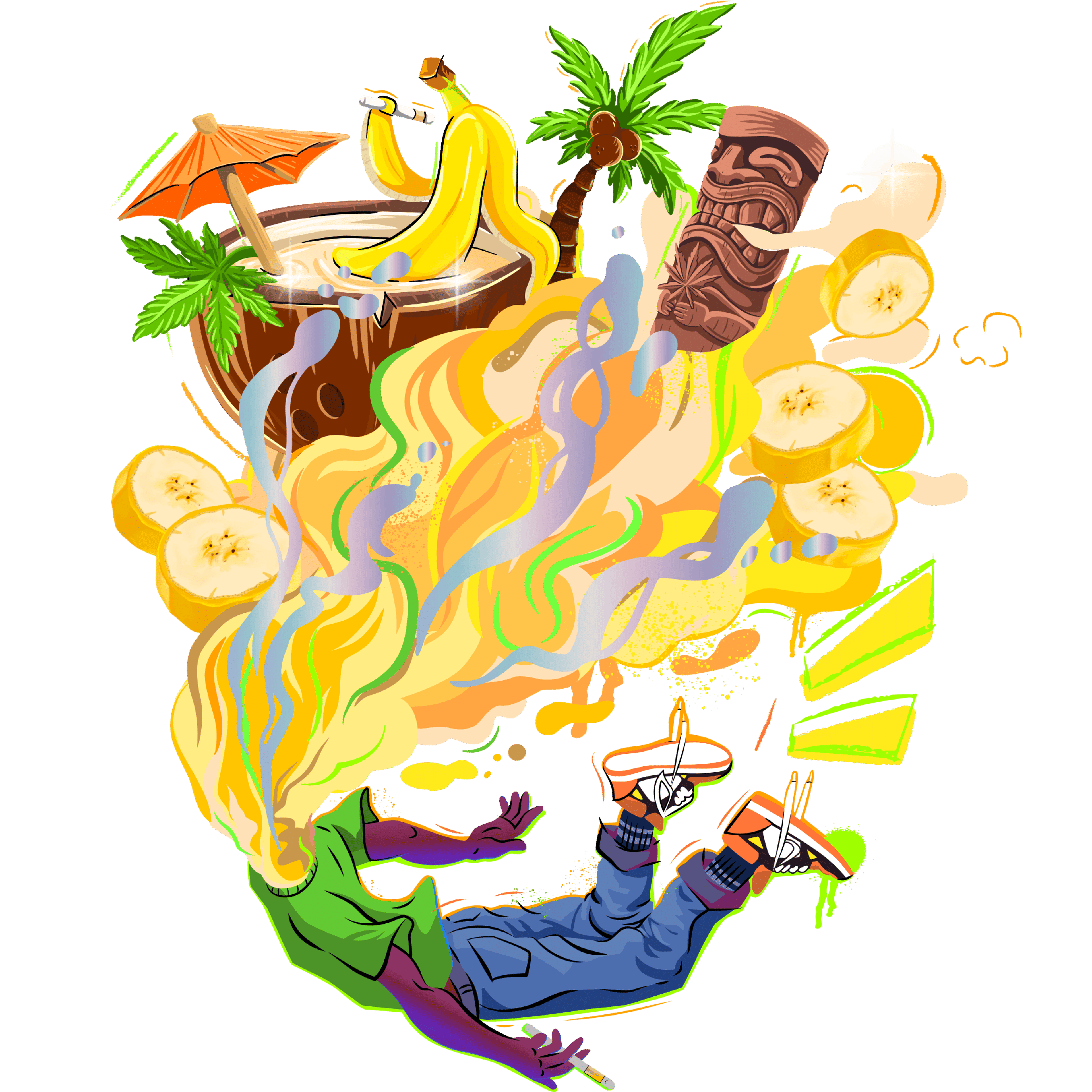 BANANA COLADA 1G CART - LOUD+CLEAR - - $21.75 - Vape