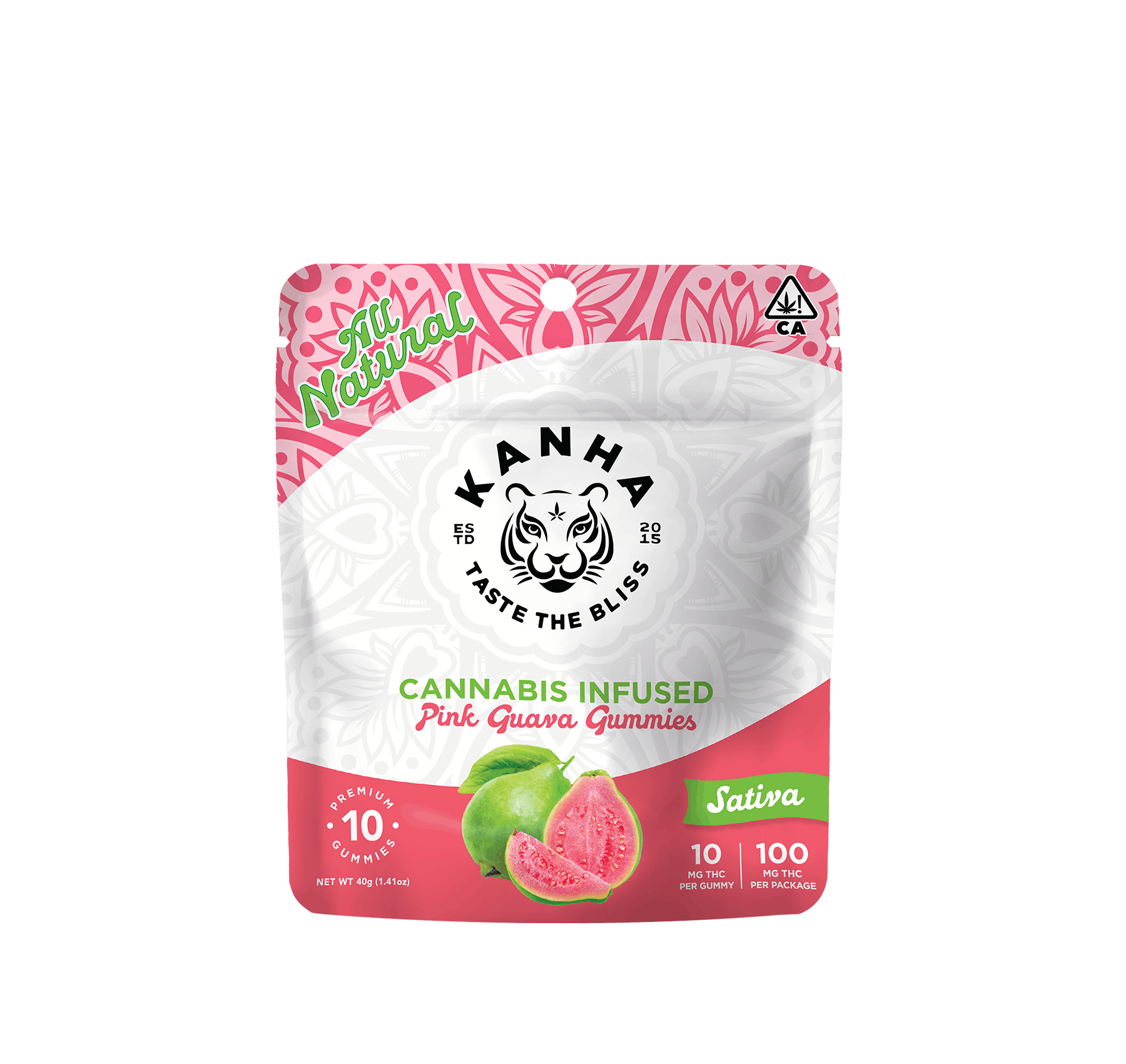 Pink Guava Classic - 100mg Gummies - Kanha - Pink Guava 100mg (S) - $14 - Edibles