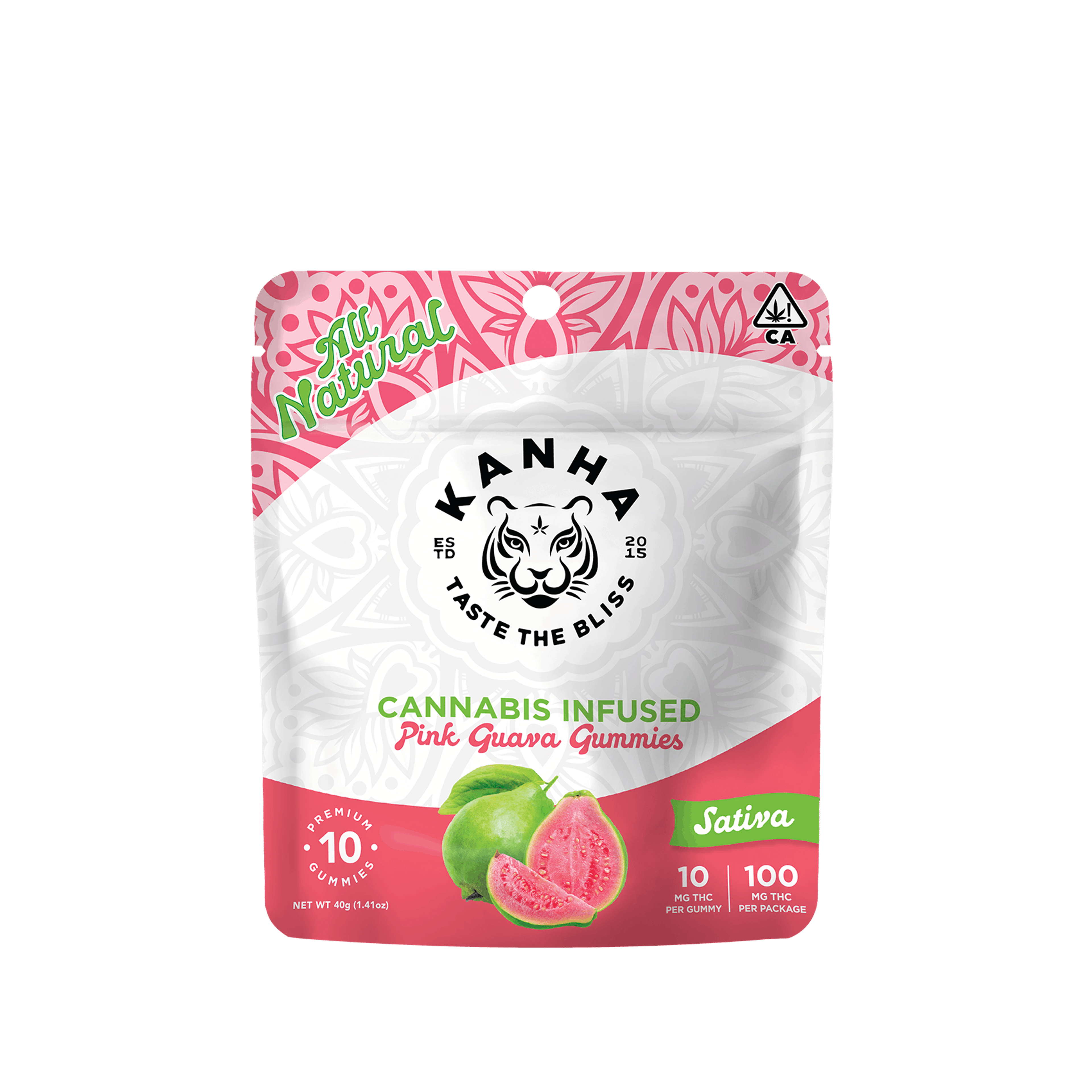 Pink Guava Classic - 100mg Gummies - Kanha - Pink Guava 100mg (S) - $14 - Edibles