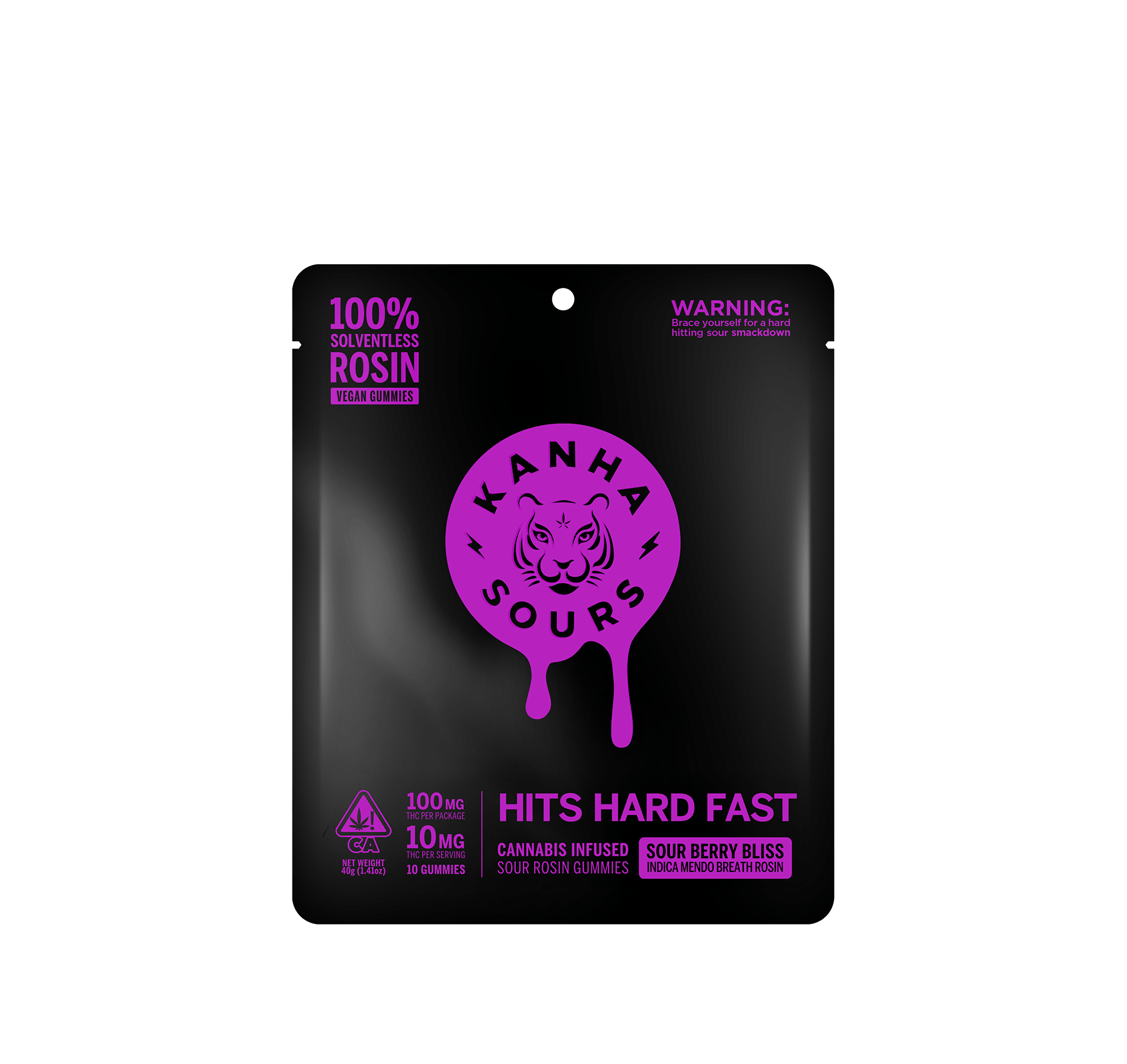 Sour Berry Bliss | Rosin Sours | Indica | 100mg THC | 10-pack - Kanha -  - $20.19 - Edibles