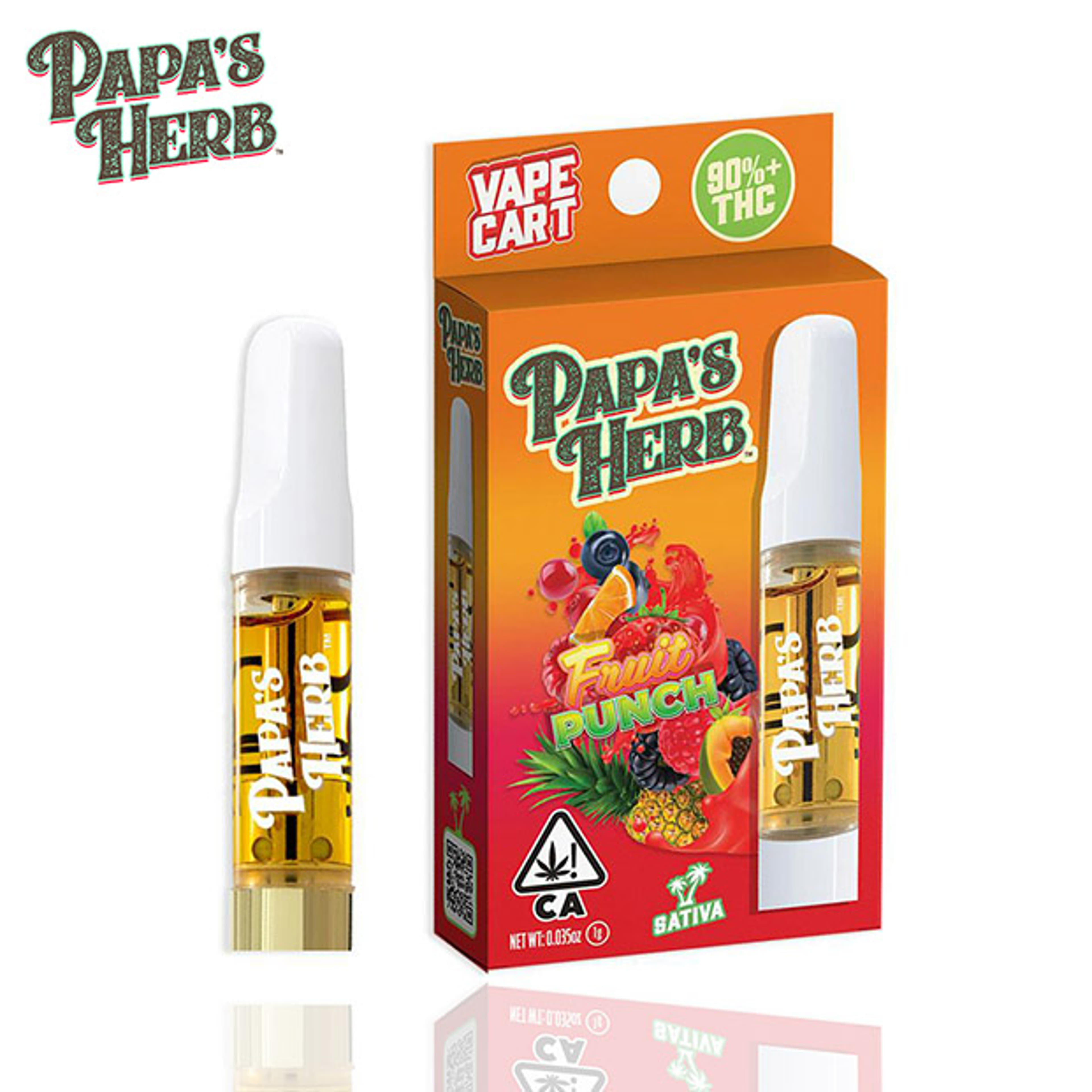 Papa's Herb Vape - Fruit Punch - 1g - Papa's Herb - - $22.99 - 510 Cartridges