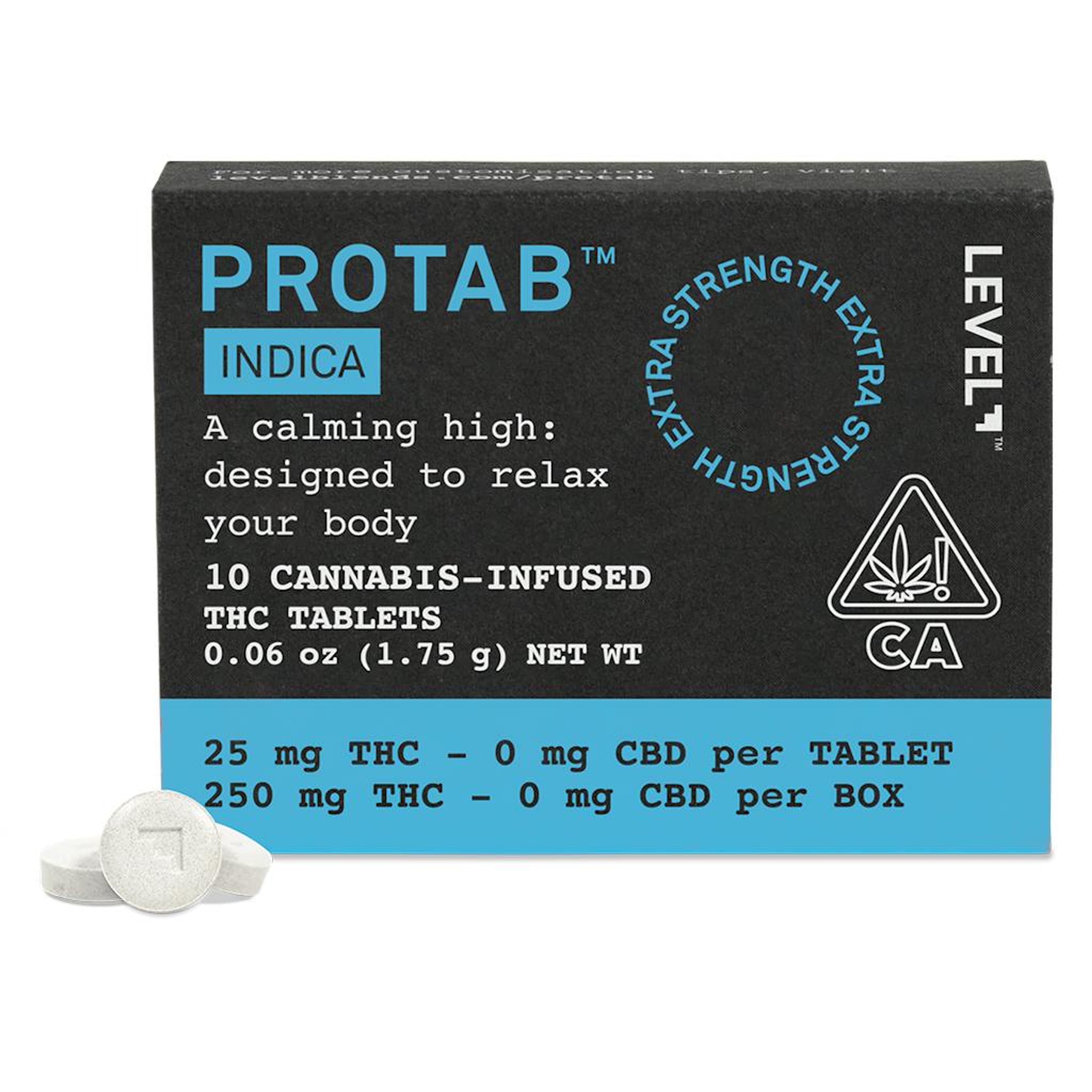 Indica Protab - 250mg - Level - Pro - Indica - $30 - Edibles