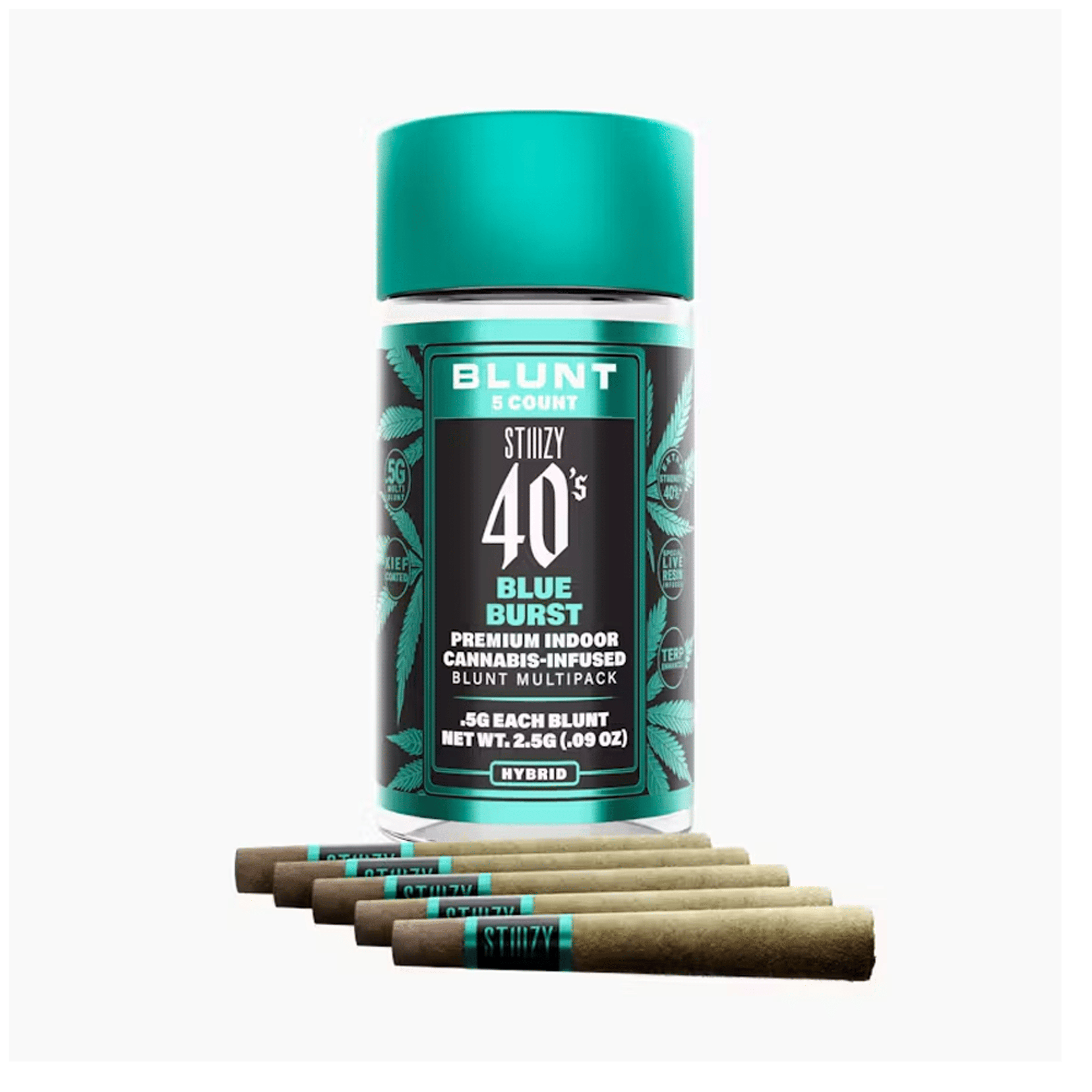 Blue Burst Mini Infused Blunts (5Pk) (2.5G) - Stiiizy - (5Pk) (2.5G) - $35 - Preroll