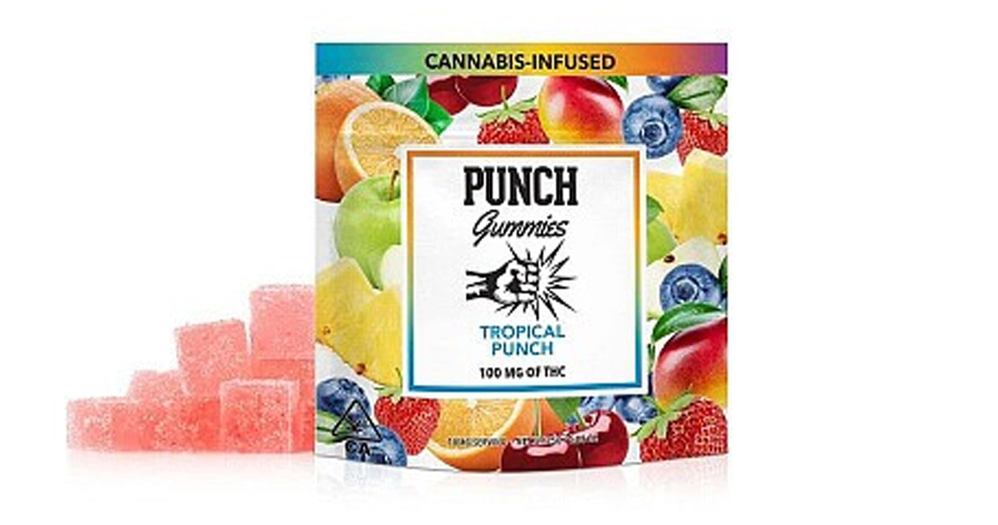 Tropical Punch 100MG Gummies - Punch -  - $7 - Edibles