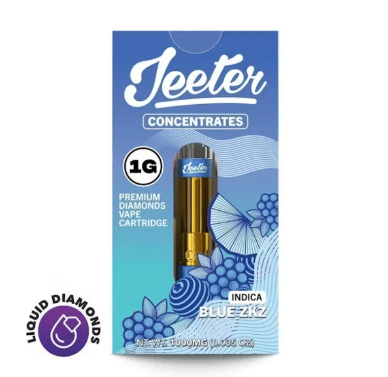 Blue ZKZ 1g Diamonds Cart - Jeeter - null - $25 - Vape Cart