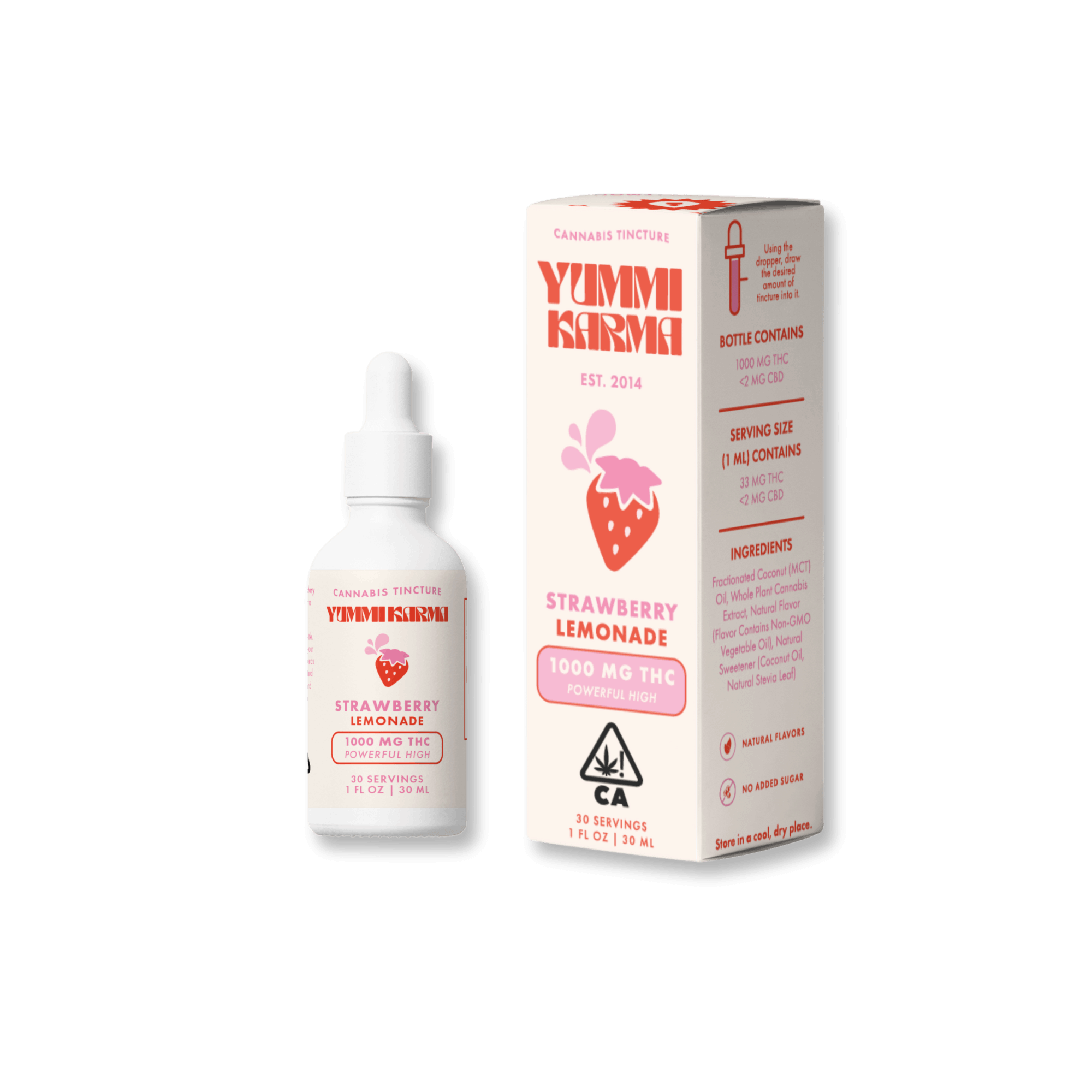 Strawberry Lemonade 1000mg THC - Yummi Karma -  - $55 - Tincture