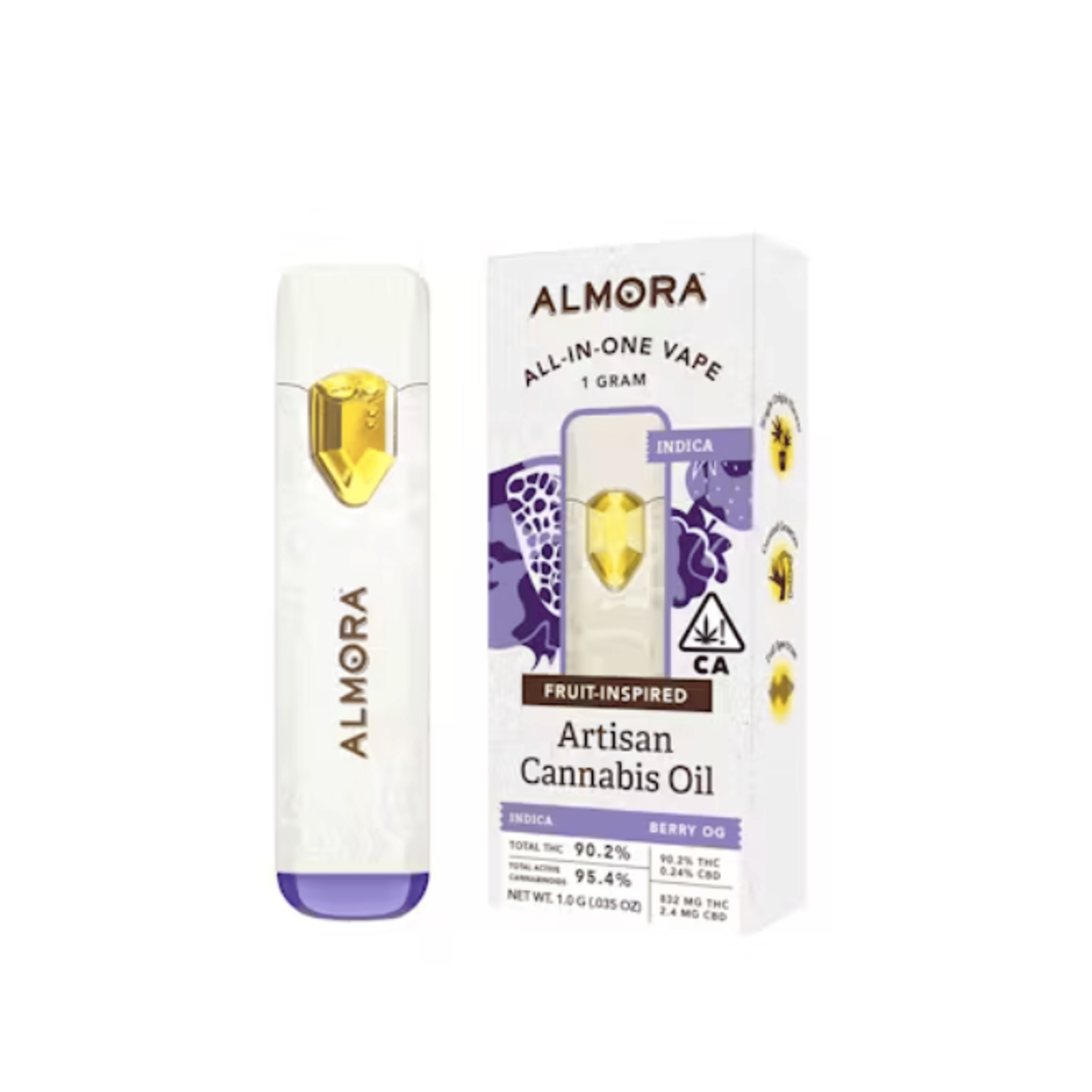 Grape Ape 1g - Fruit AIO Vape - Almora Farm - null - $29 - Ready To Use Vapes