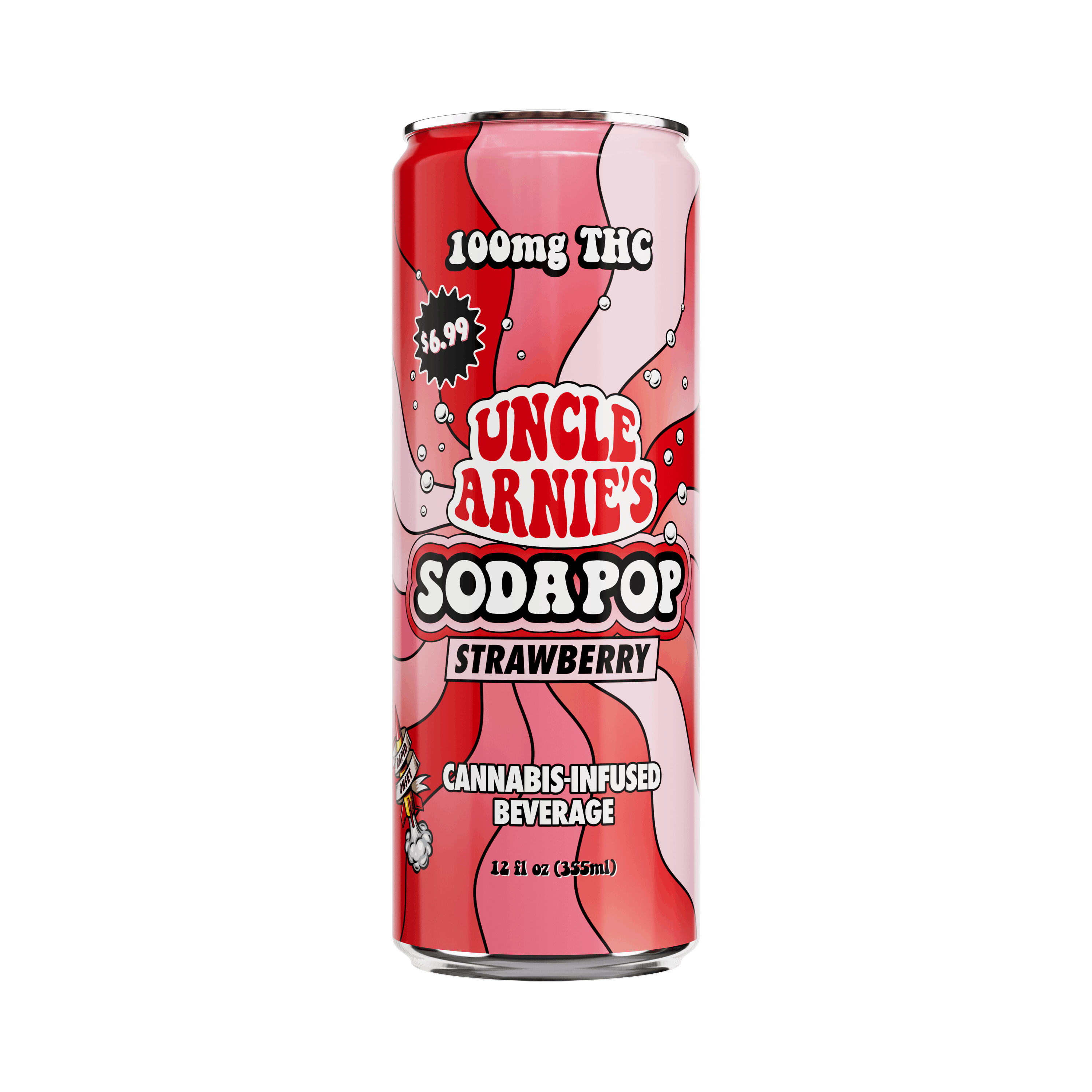 Strawberry Soda Pop 100mg - Uncle Arnie's -  - $6.99 - Beverage