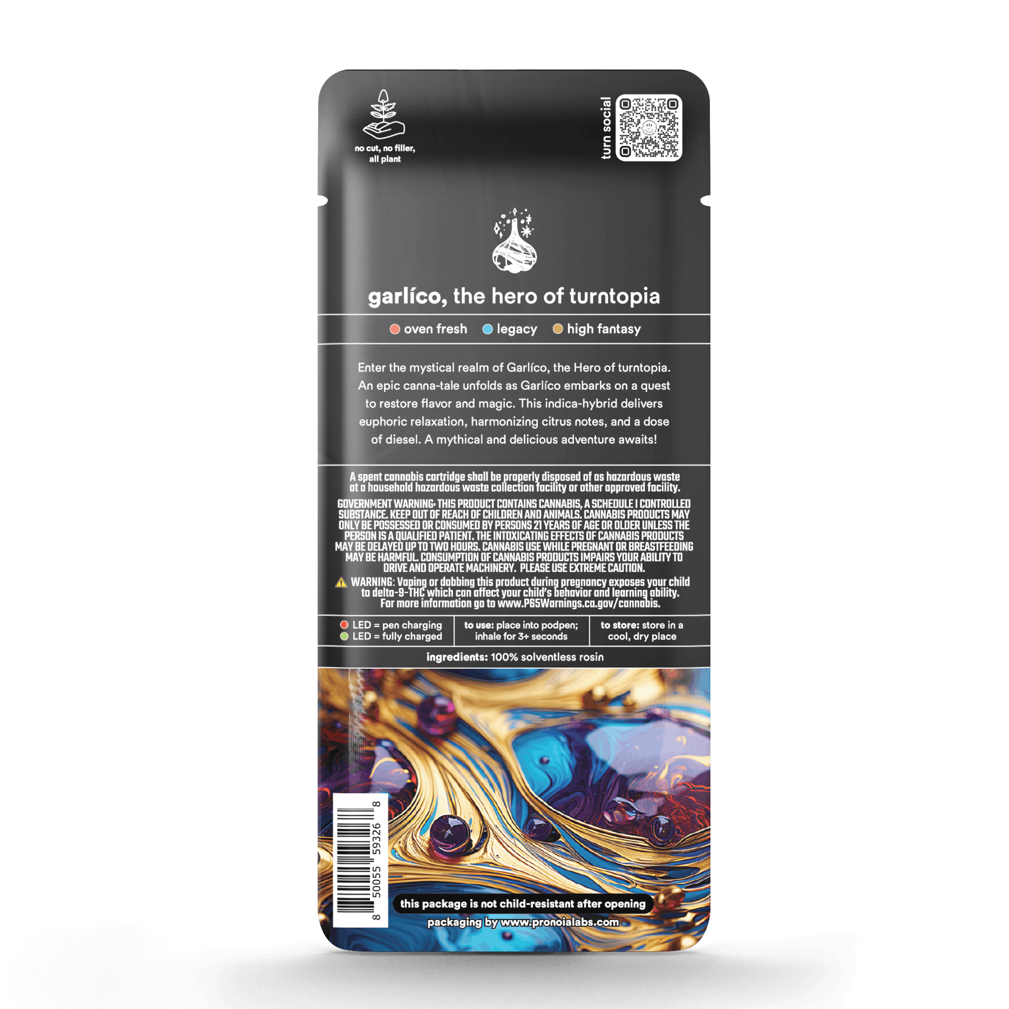 Garlico .5g Solventless Pod - turn -  - $35 - Vape Pod