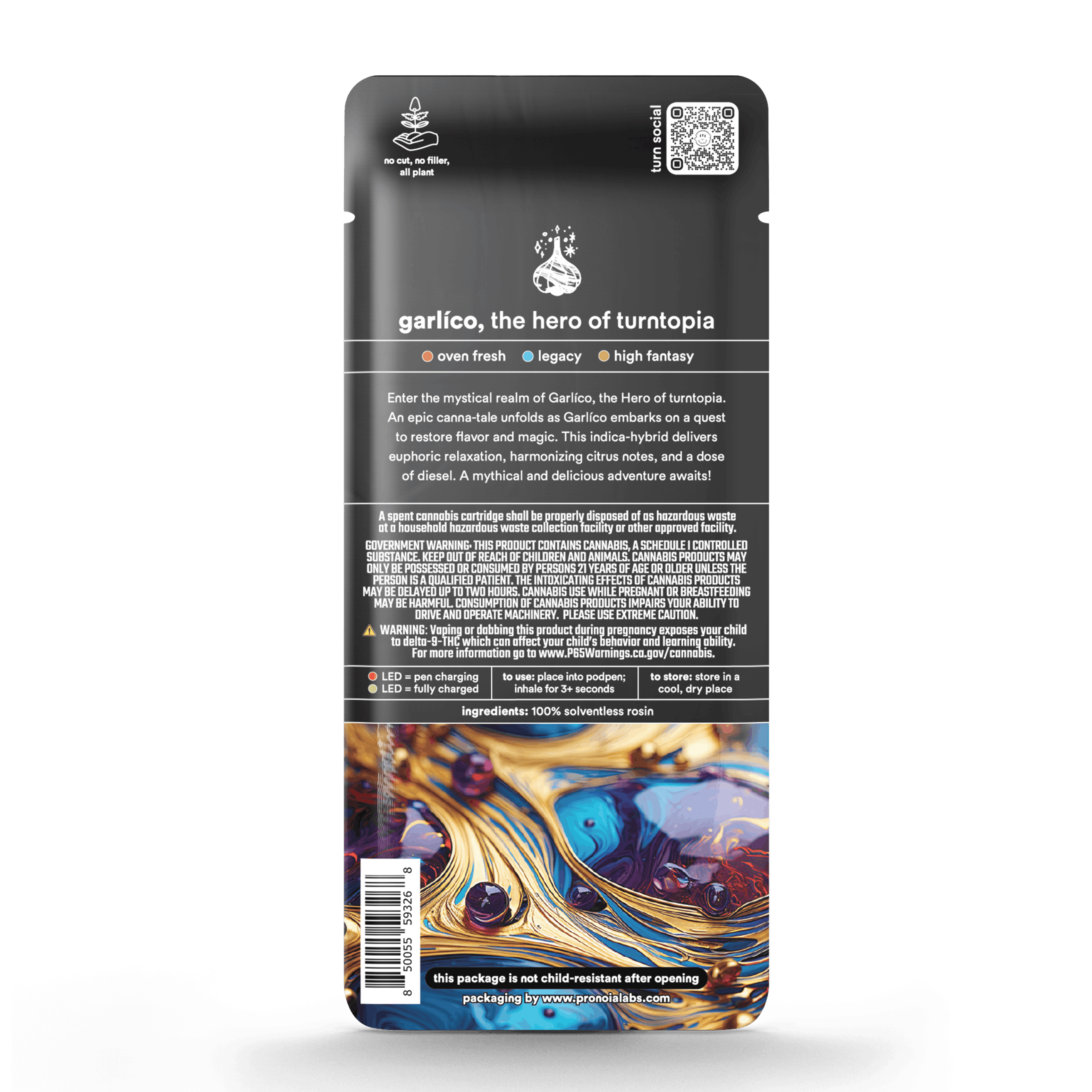 Garlico .5g Solventless Pod - turn - - $35 - Vape Pod