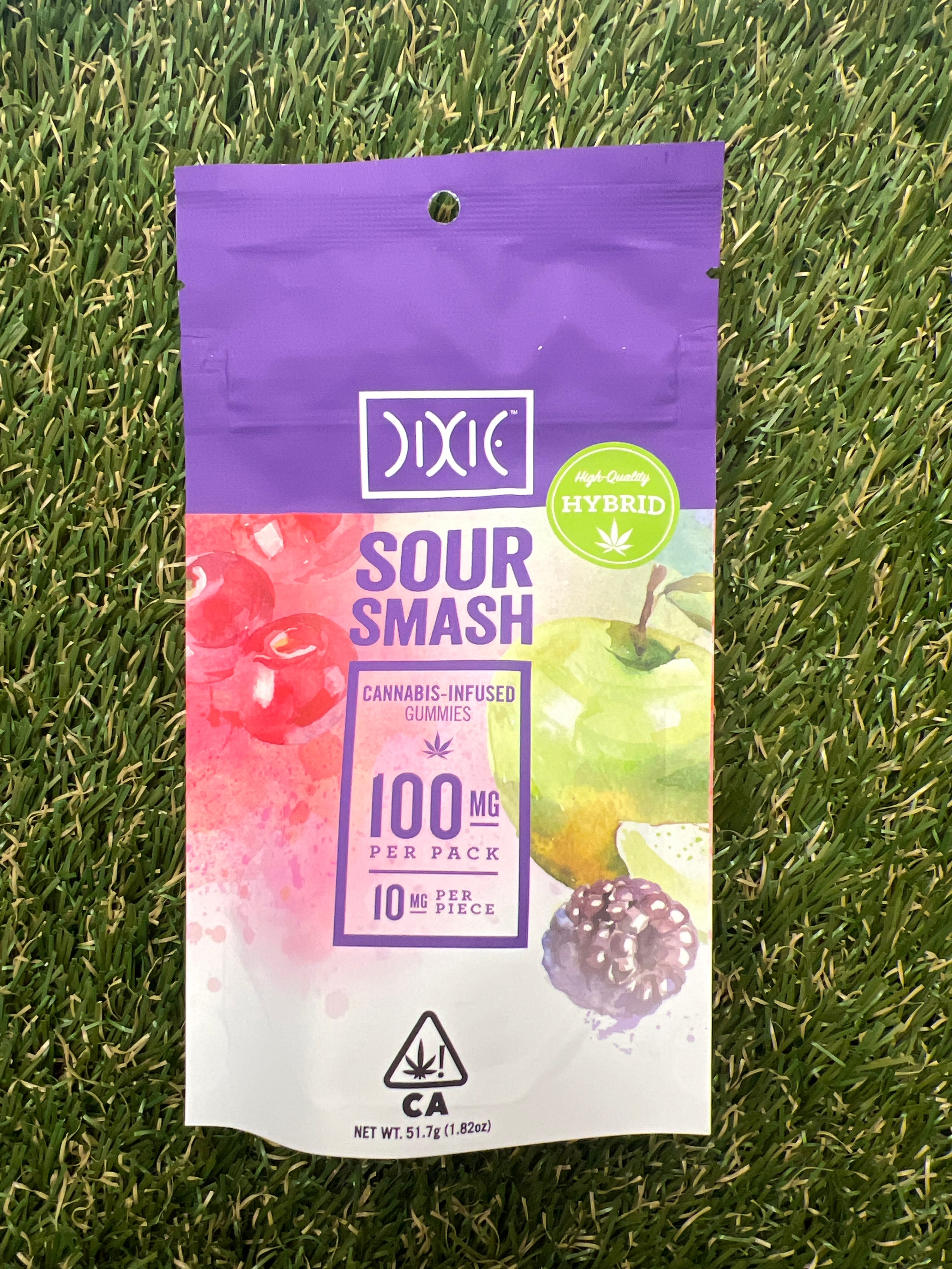 SOUR SMASH 10MG 10PK GUMMIES - Dixie -  - $13.97 - Edible (weight - each)