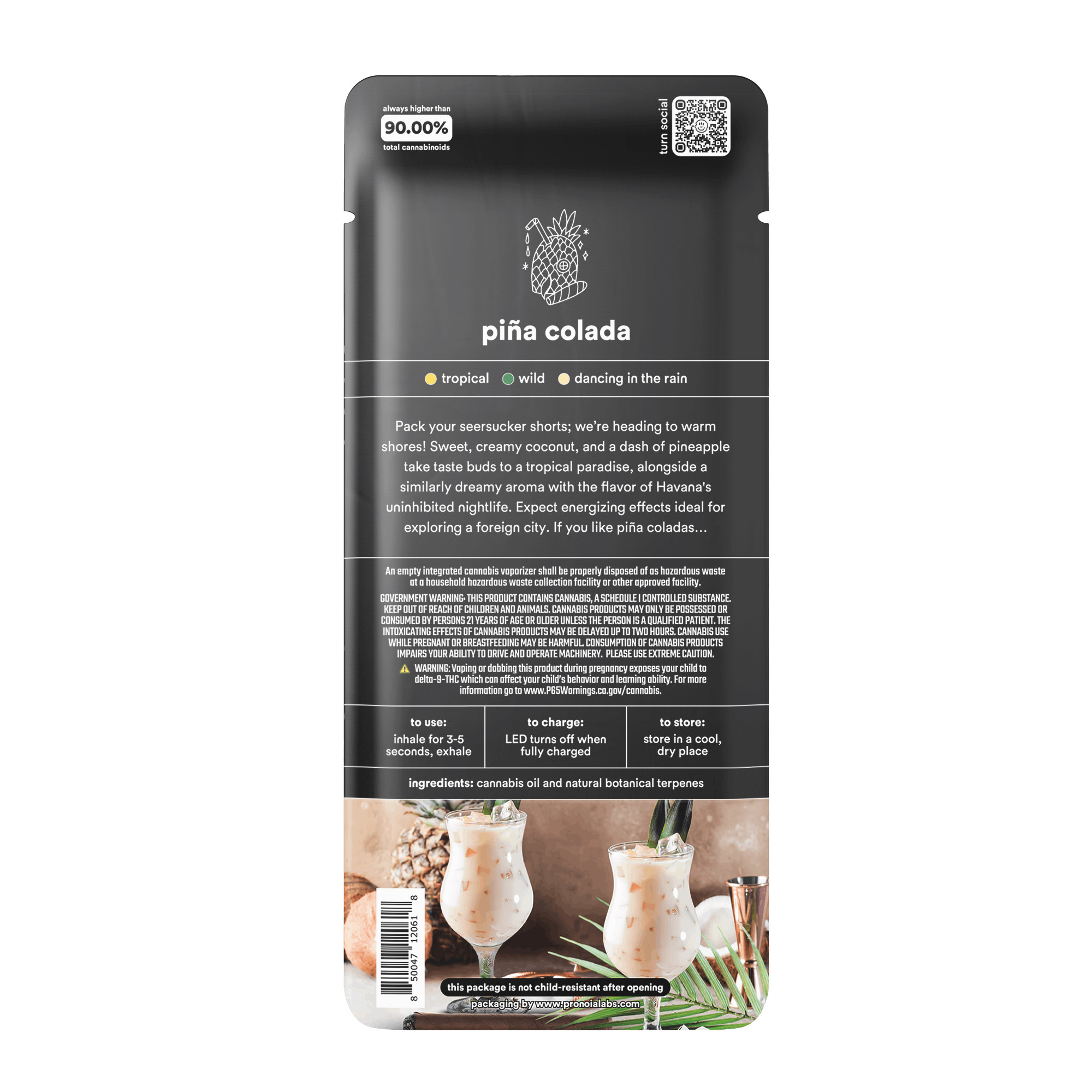 Turn Down Botanica Blends AIO | 1g - Piña Colada - Indica Hybrid - Turn -  - $27 - All-In-Ones