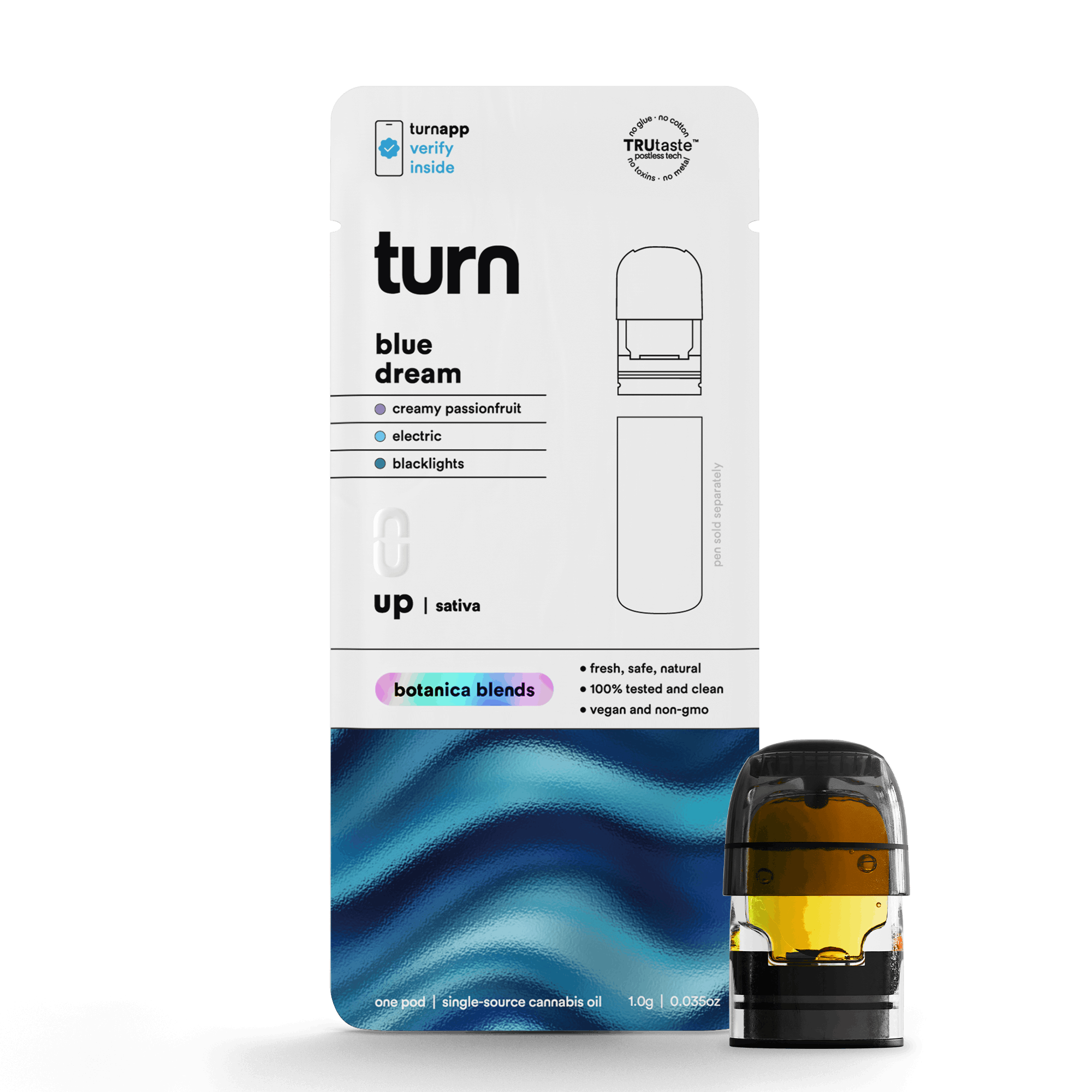 1.0g POD | blue dream | botanica blends | up | - Turn -  - $35 - Vape Pens