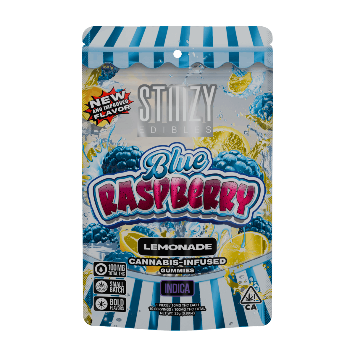 - BLUE RASPBERRY - 100MG LEMONADE EDIBLES - STIIIZY -  - $8.64 - Edibles