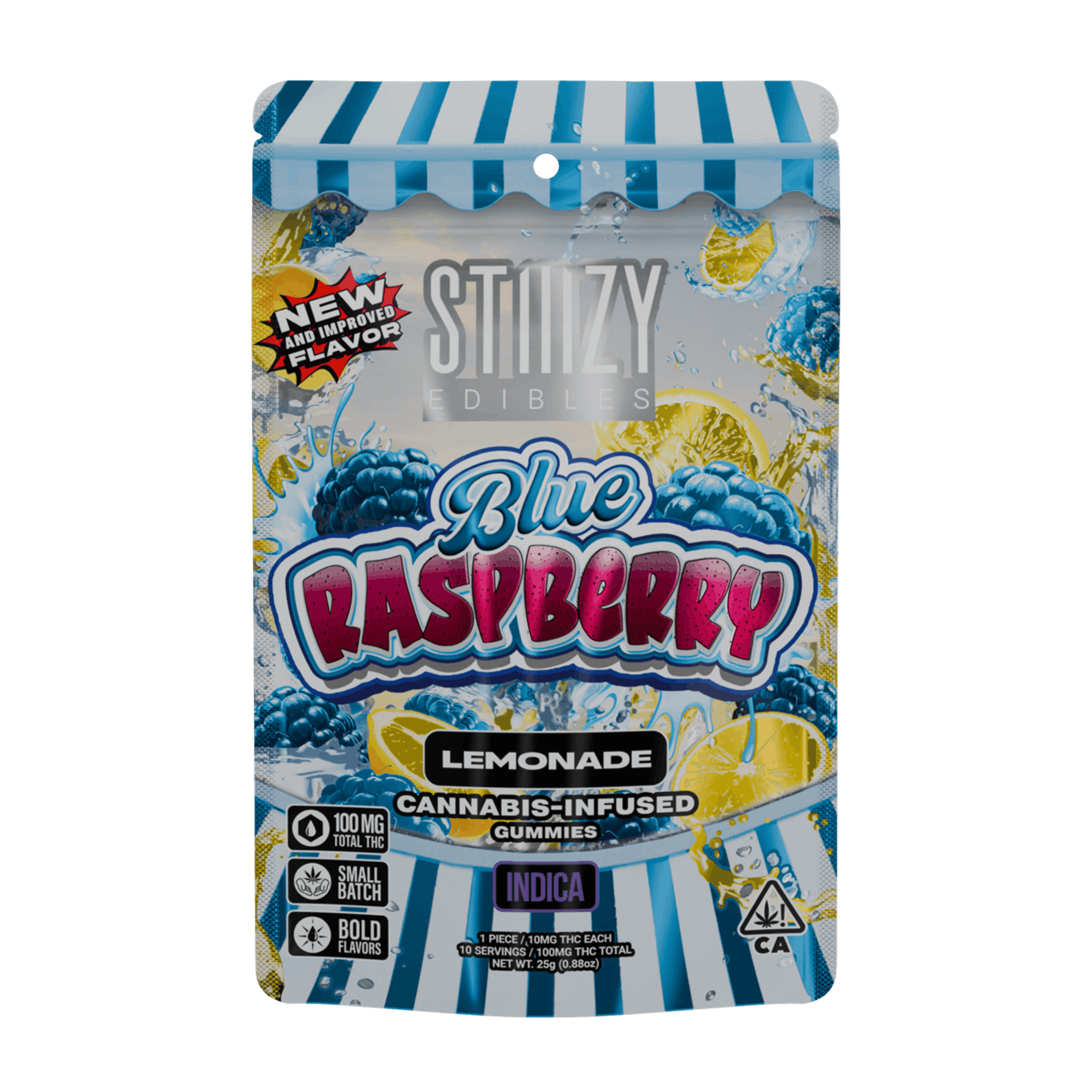 - BLUE RASPBERRY - 100MG LEMONADE EDIBLES - STIIIZY - - $8.64 - Edibles
