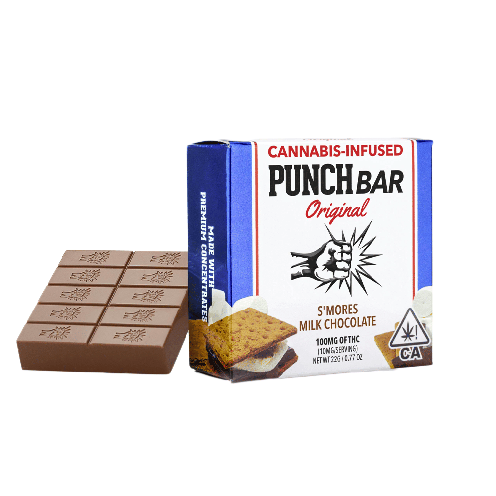 S'Mores Milk Chocolate Bar (100Mg) - Punch Edibles & Extracts - null - $15 - Edible