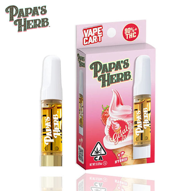 Papa's Herb Vape - Gelato #33 - 1g - Papa's Herb -  - $22.99 - 510 Cartridges