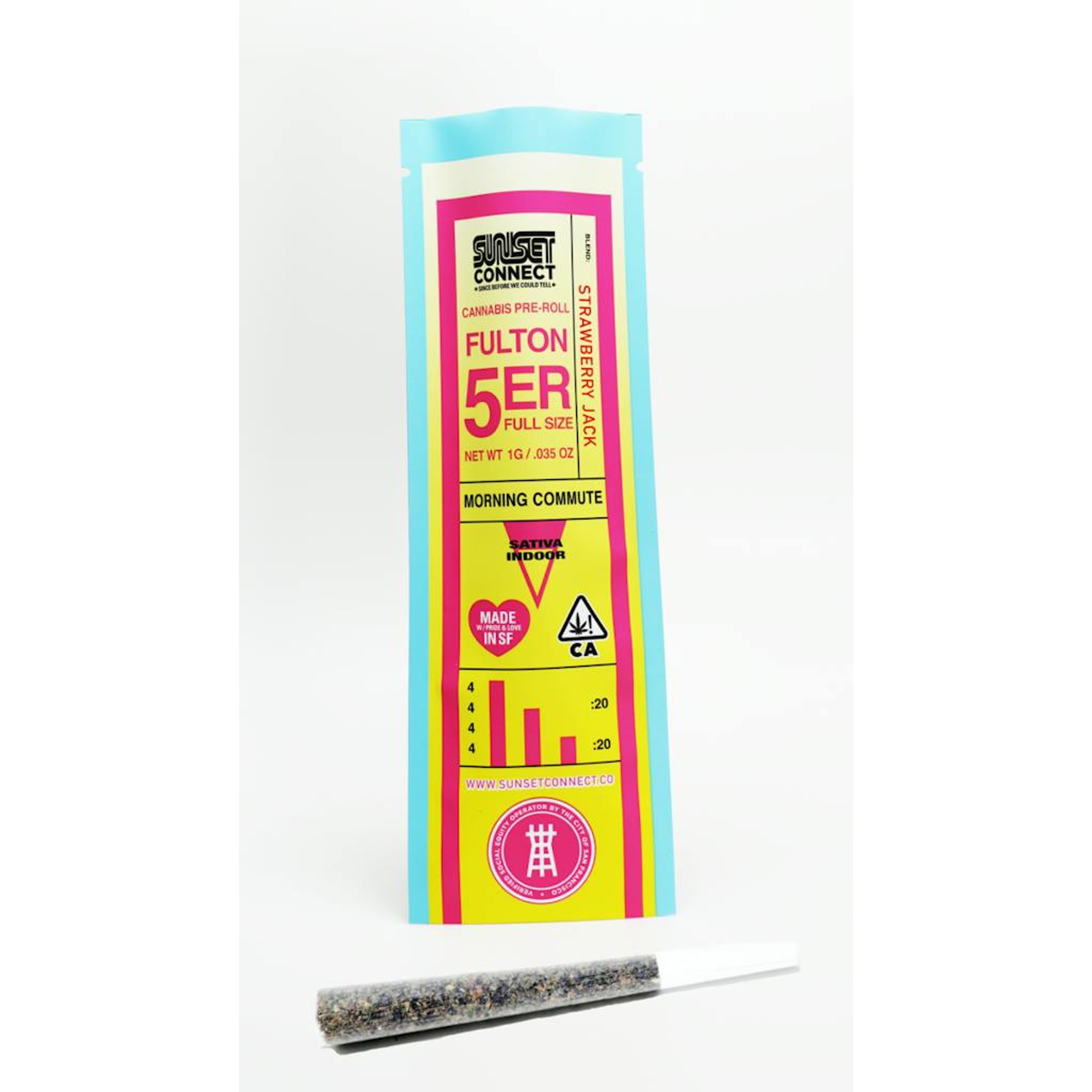 STRAWBERRY JACK 1G PRE-ROLL - SUNSET CONNECT - - $4.25 - Pre-Rolls
