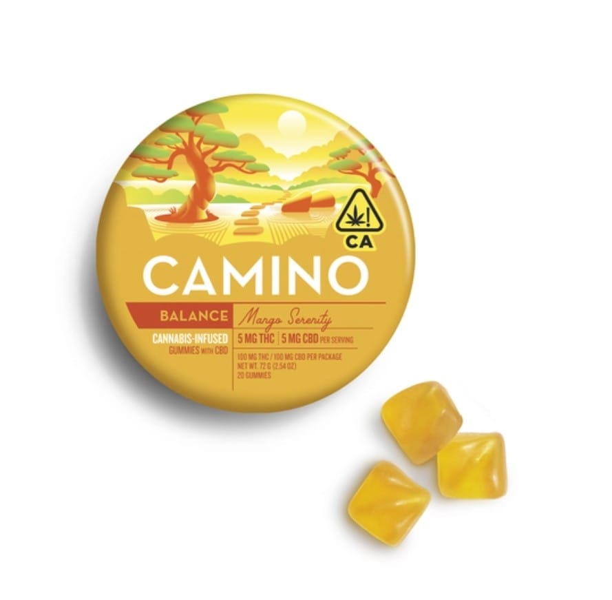 $27.77 Camino Mango Serenity 1:1 (100mg/10ct) - Kiva -  - $20 - Edibles