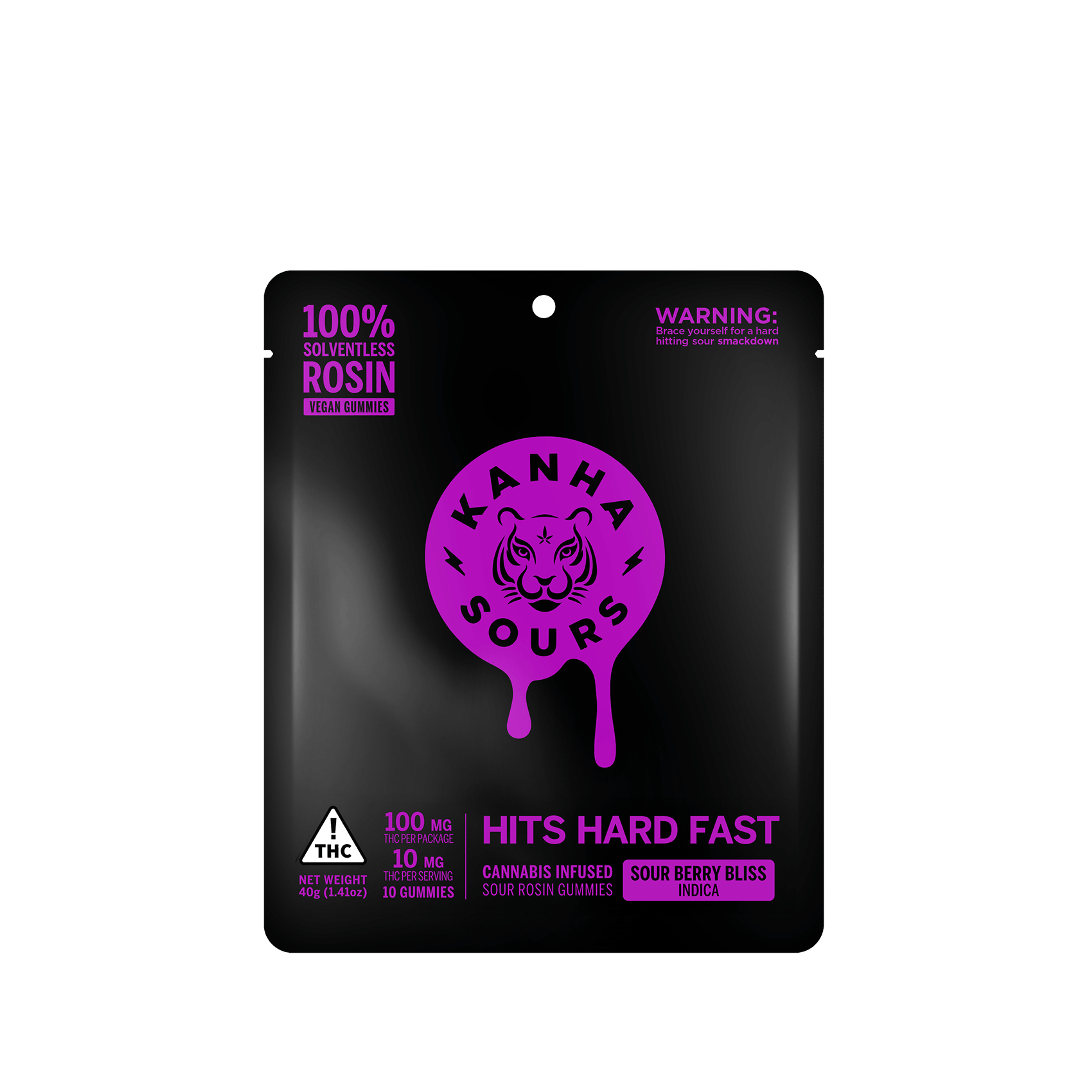 KANHA | Sour Berry Bliss | Rosin Sours | Indica | 100mg THC | 10-pack - KANHA - - $25 - Edibles