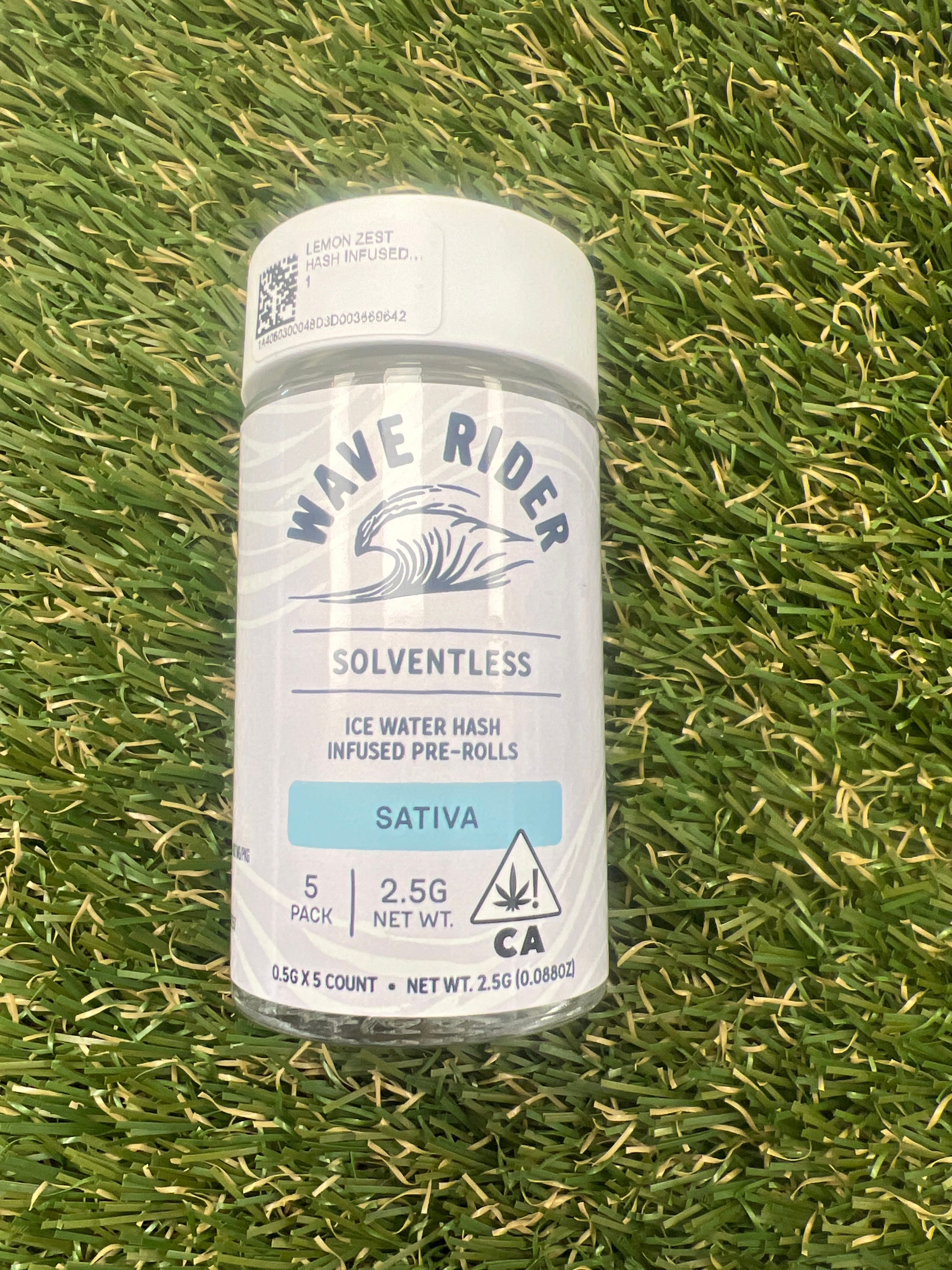 LEMON ZEST HASH INFUSED 0.5G 5PK - WAVE RIDER -  - $9 - Pre-Roll Infused