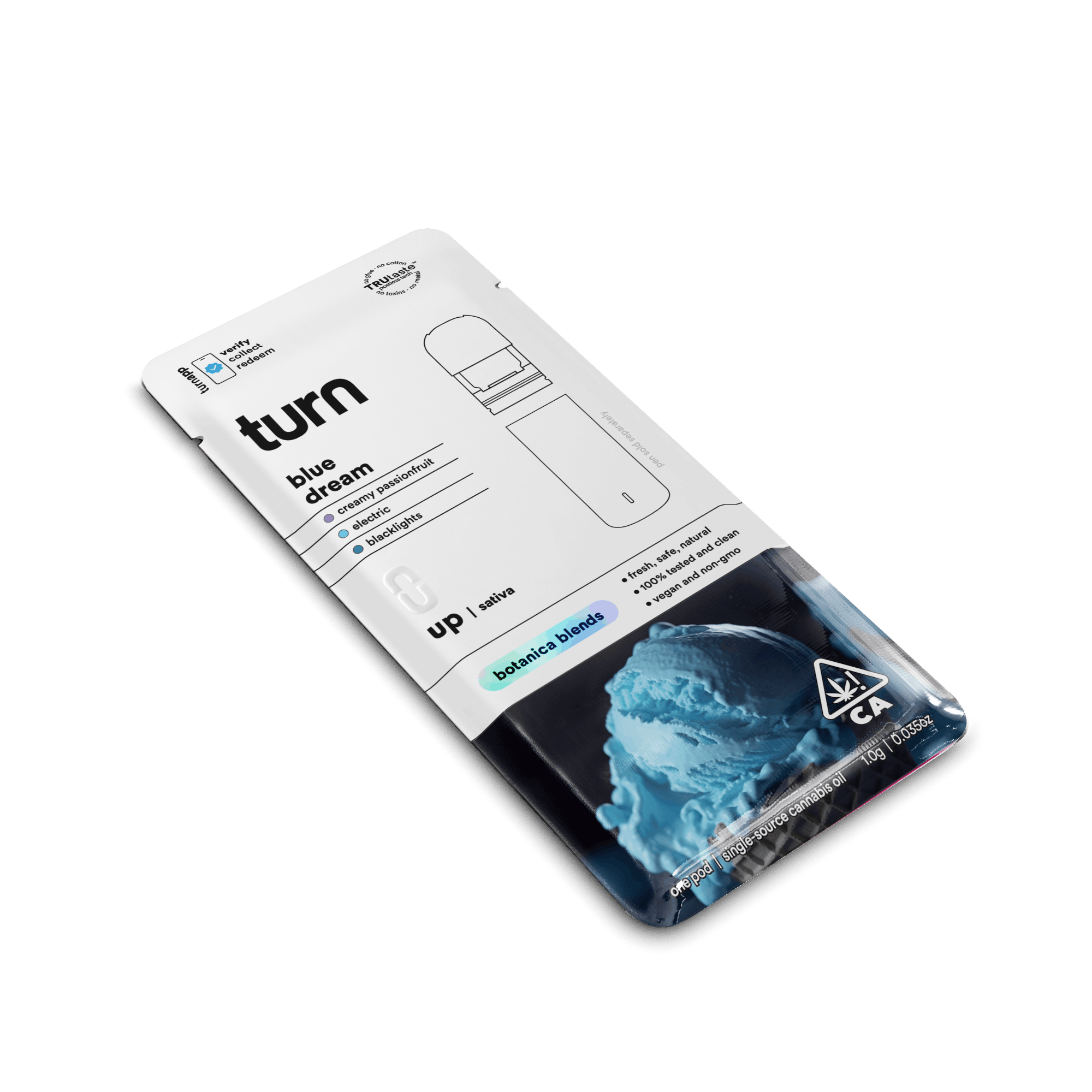 Turn Up Botanical Blends POD | 1g - Blue Dream - Sativa - Turn -  - $26 - Vape Carts