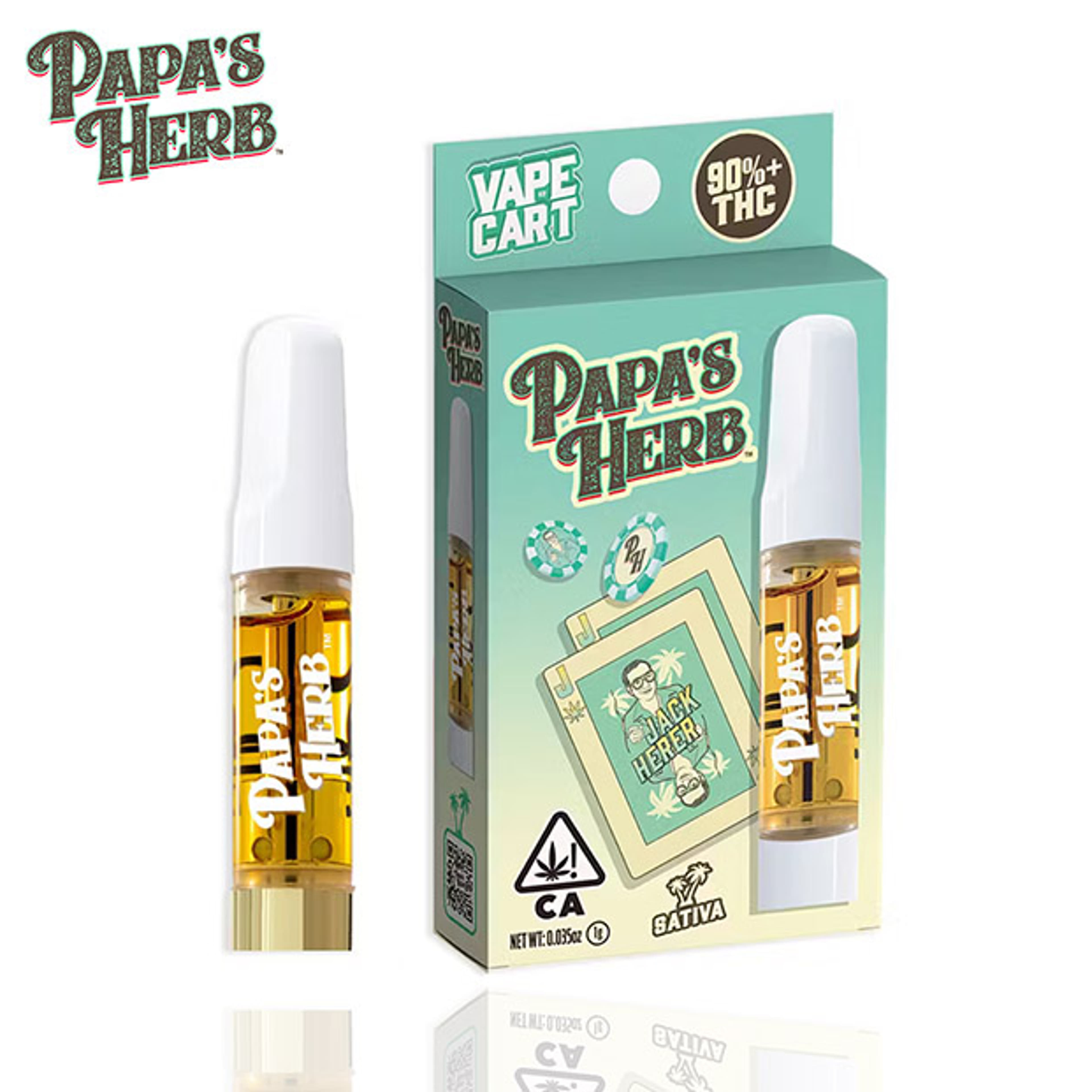 Papa's Herb Vape - Jack Herer - 1g - Papa's Herb - - $22.99 - 510 Cartridges
